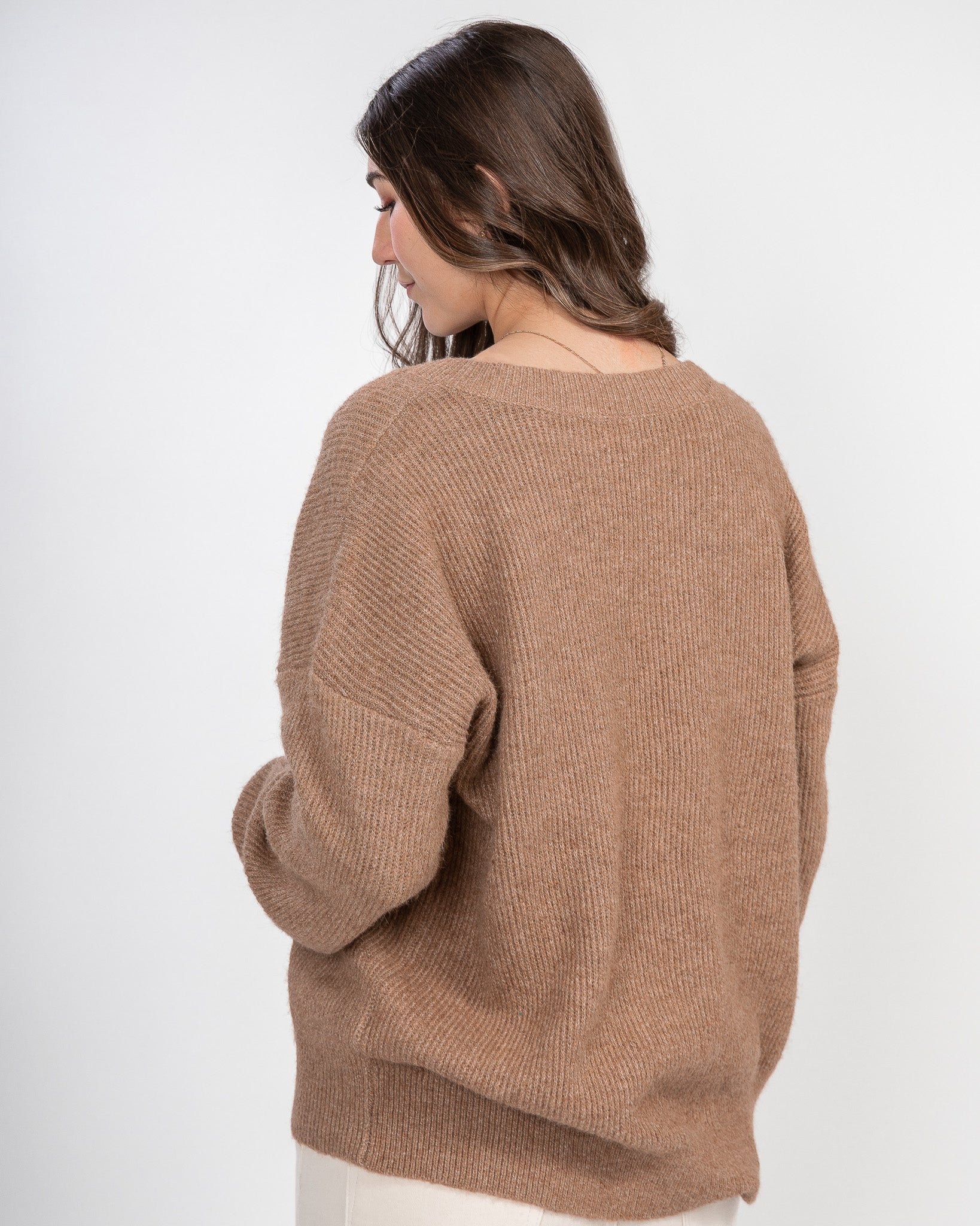 Act Natural Pullover Sweater: Camel