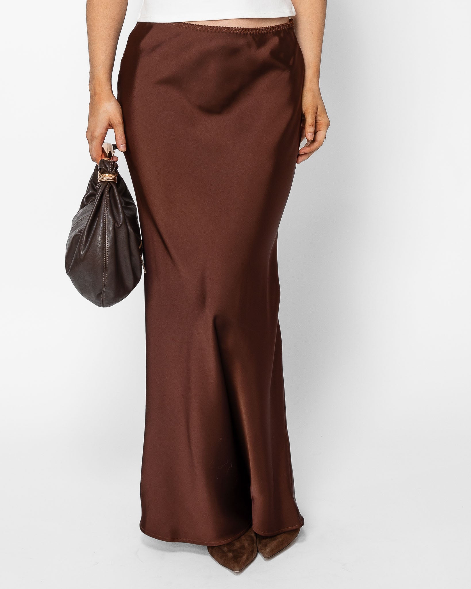 Breakthrough Satin Skirt