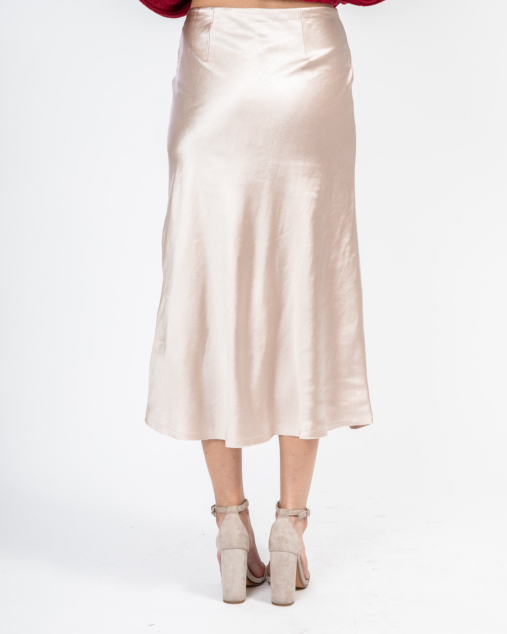 Champagne Toast Midi Skirt