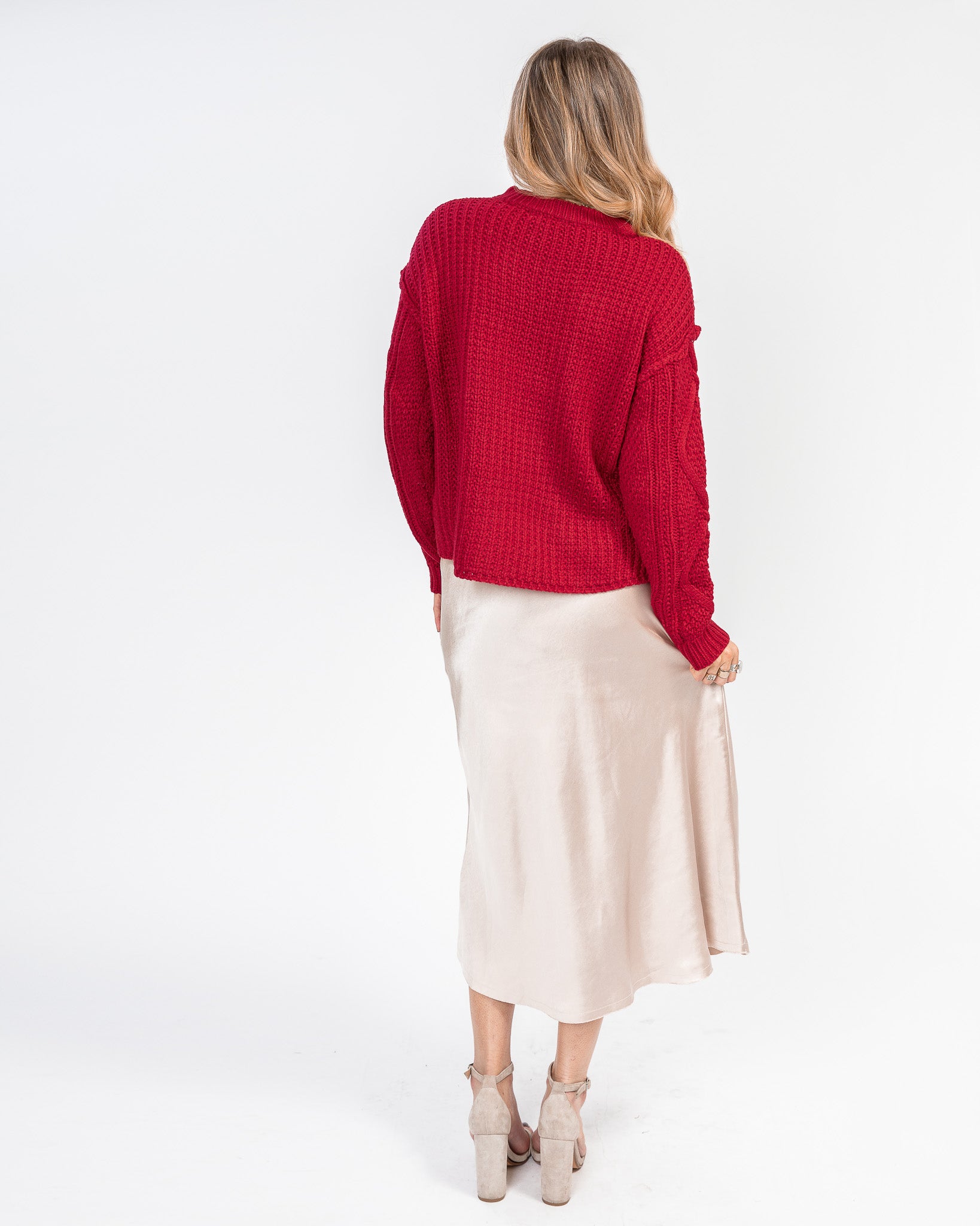 Champagne Toast Midi Skirt