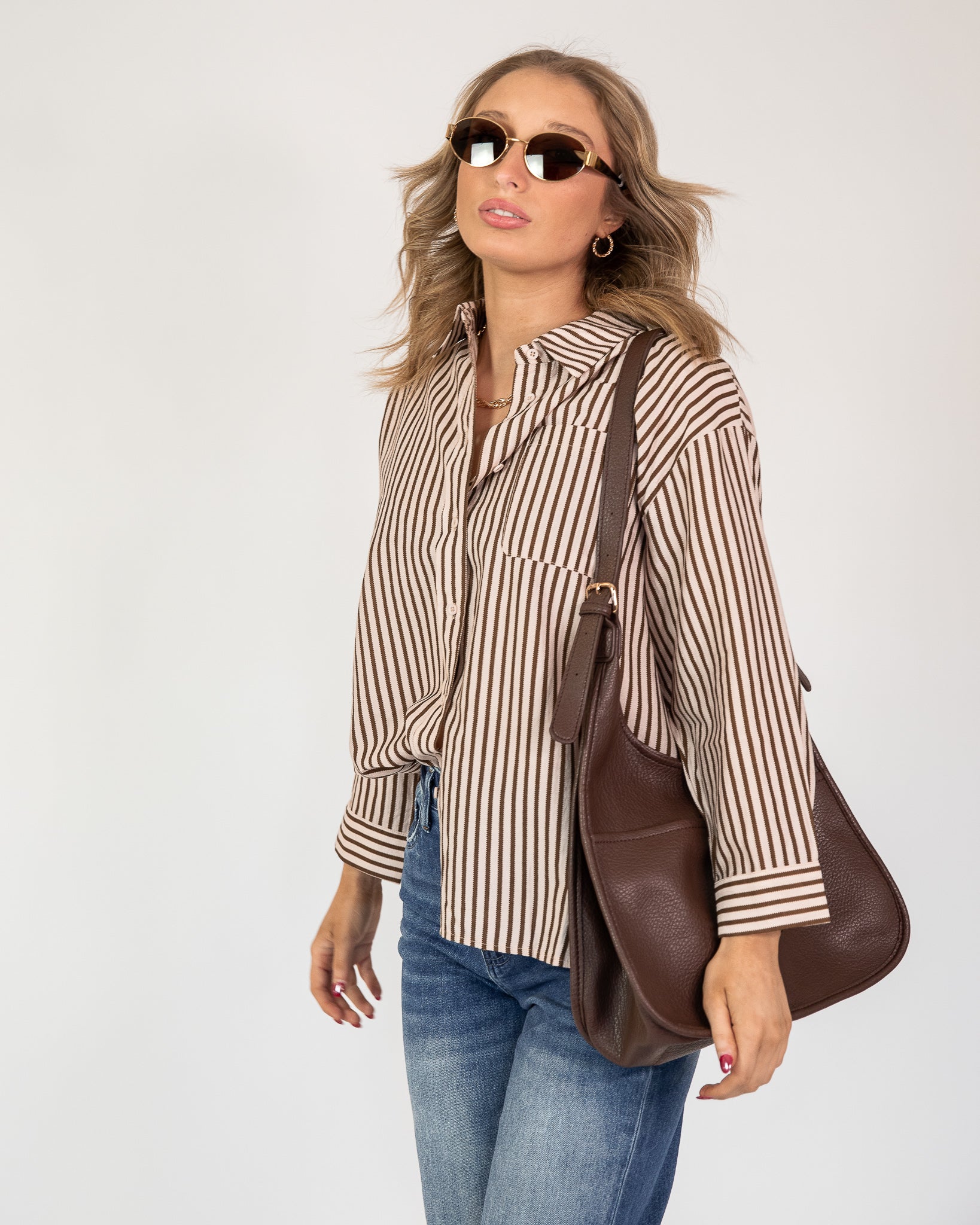 Going Places Button-Up