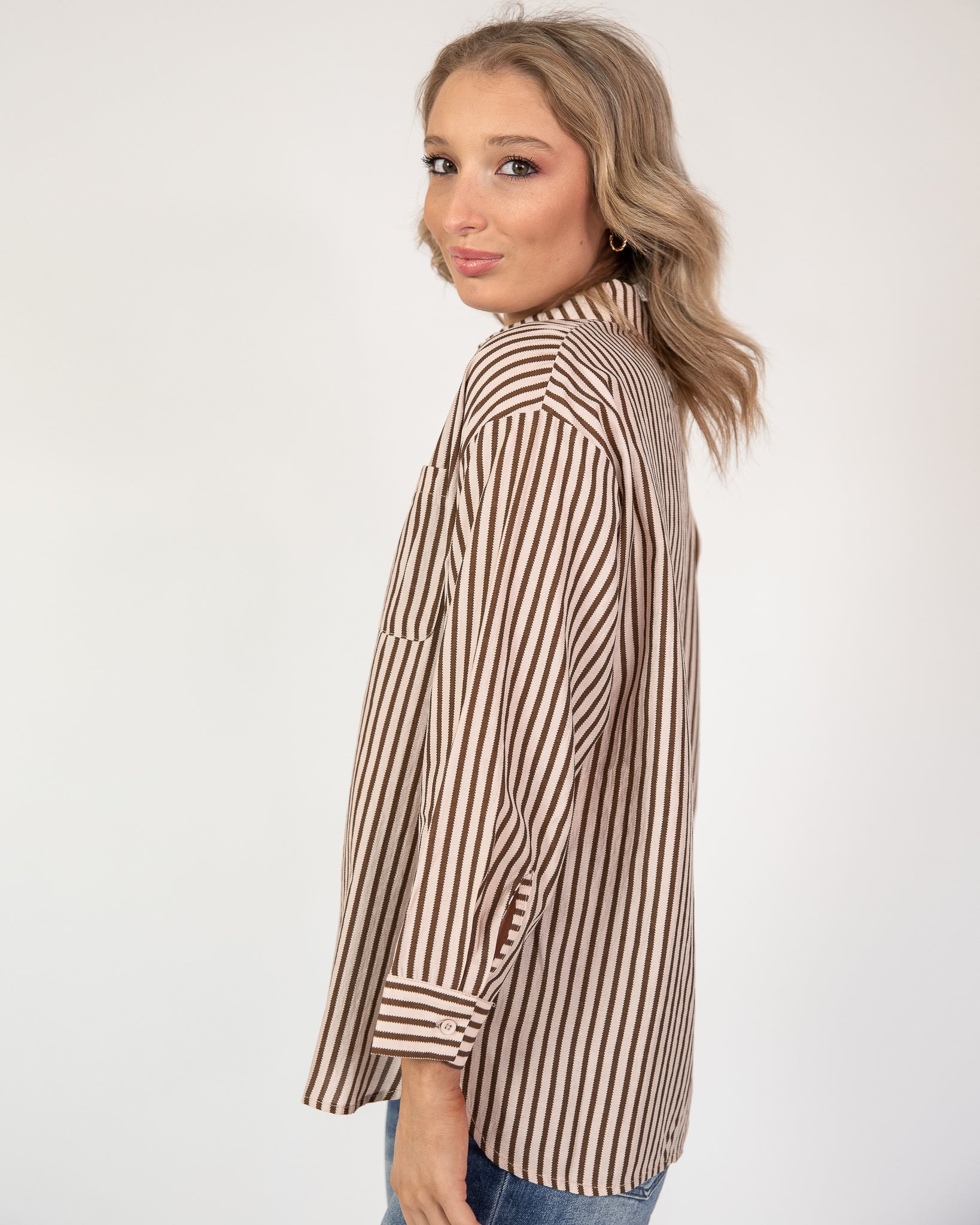 Going Places Button-Up