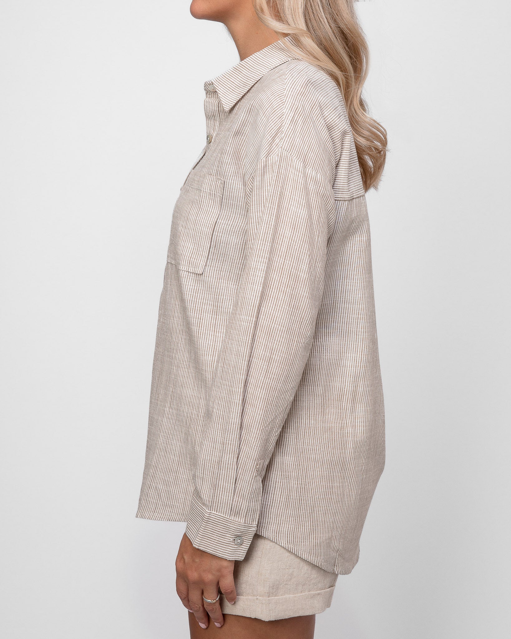 Middle of the Road Button-Up