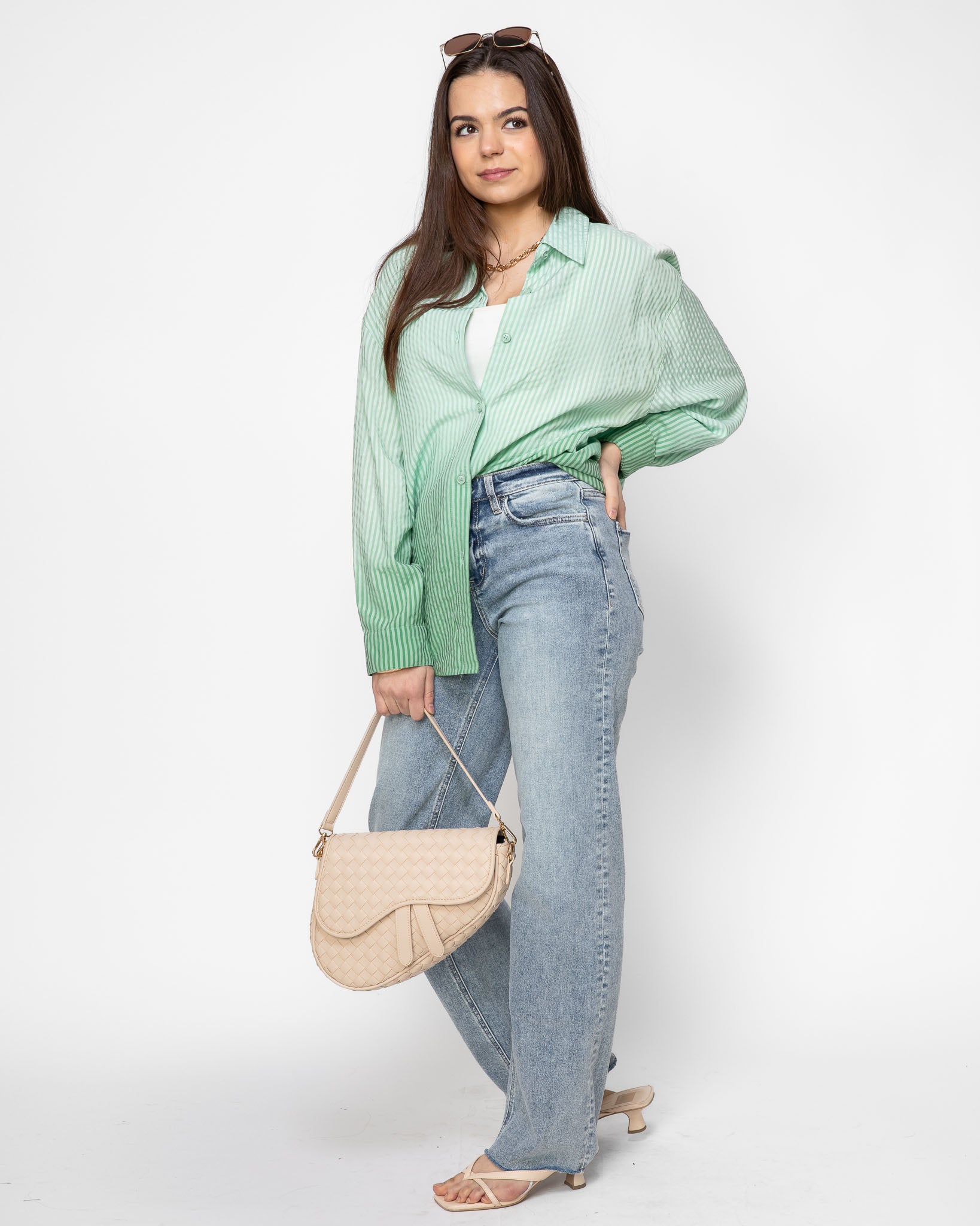 Mint to Be Button-Up