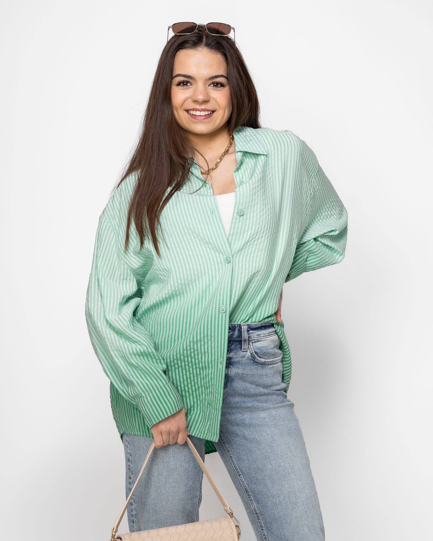 Mint to Be Button-Up