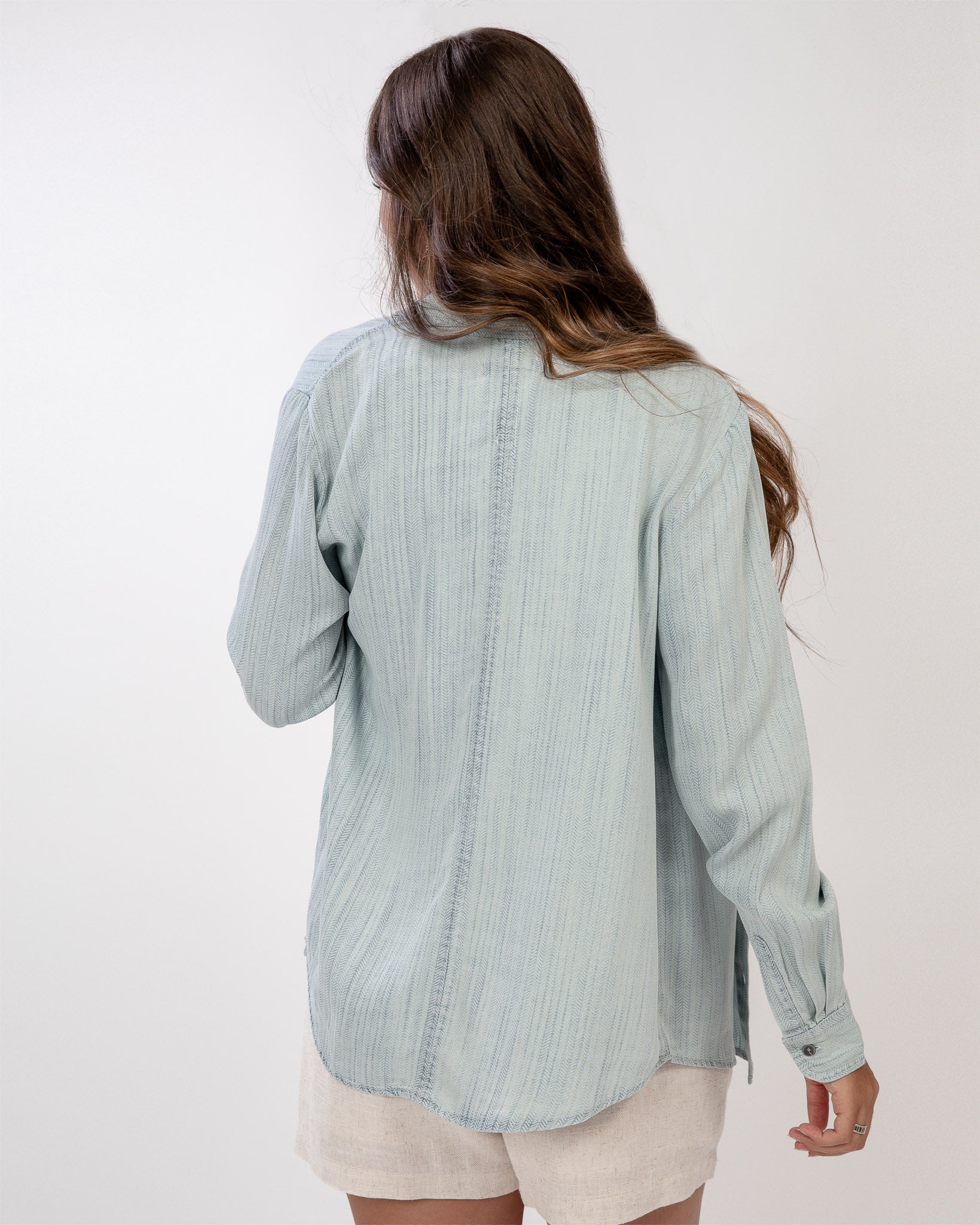 On Repeat Button-Up