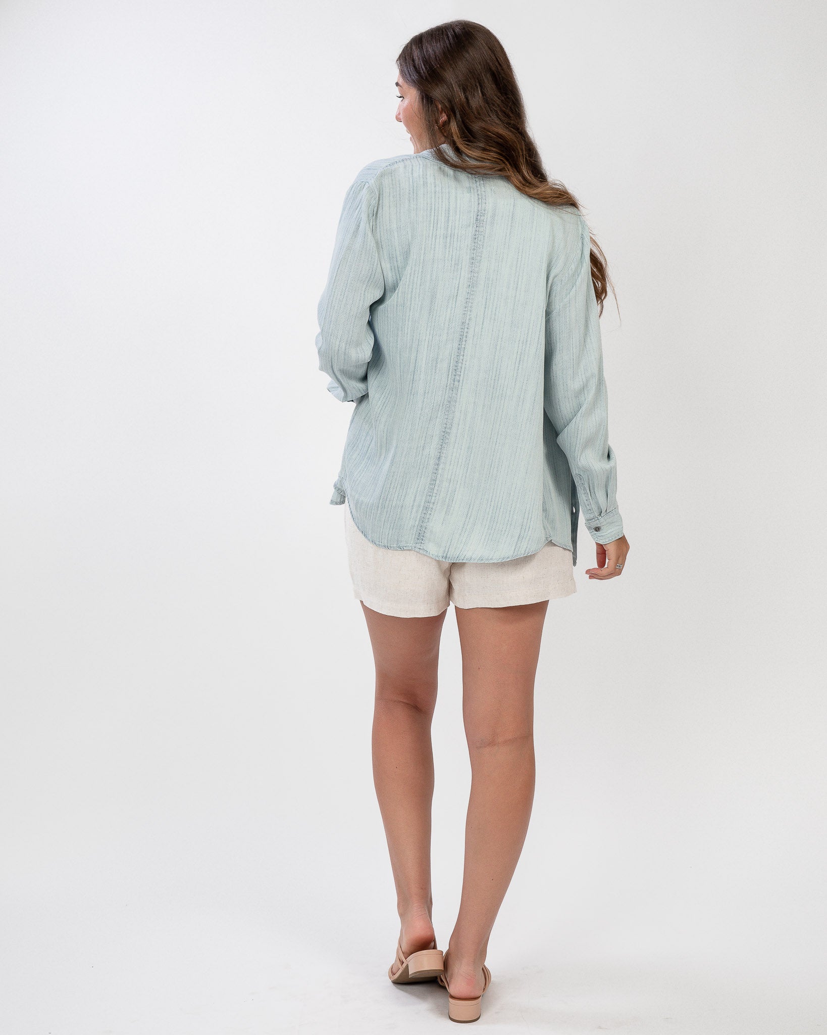 On Repeat Button-Up