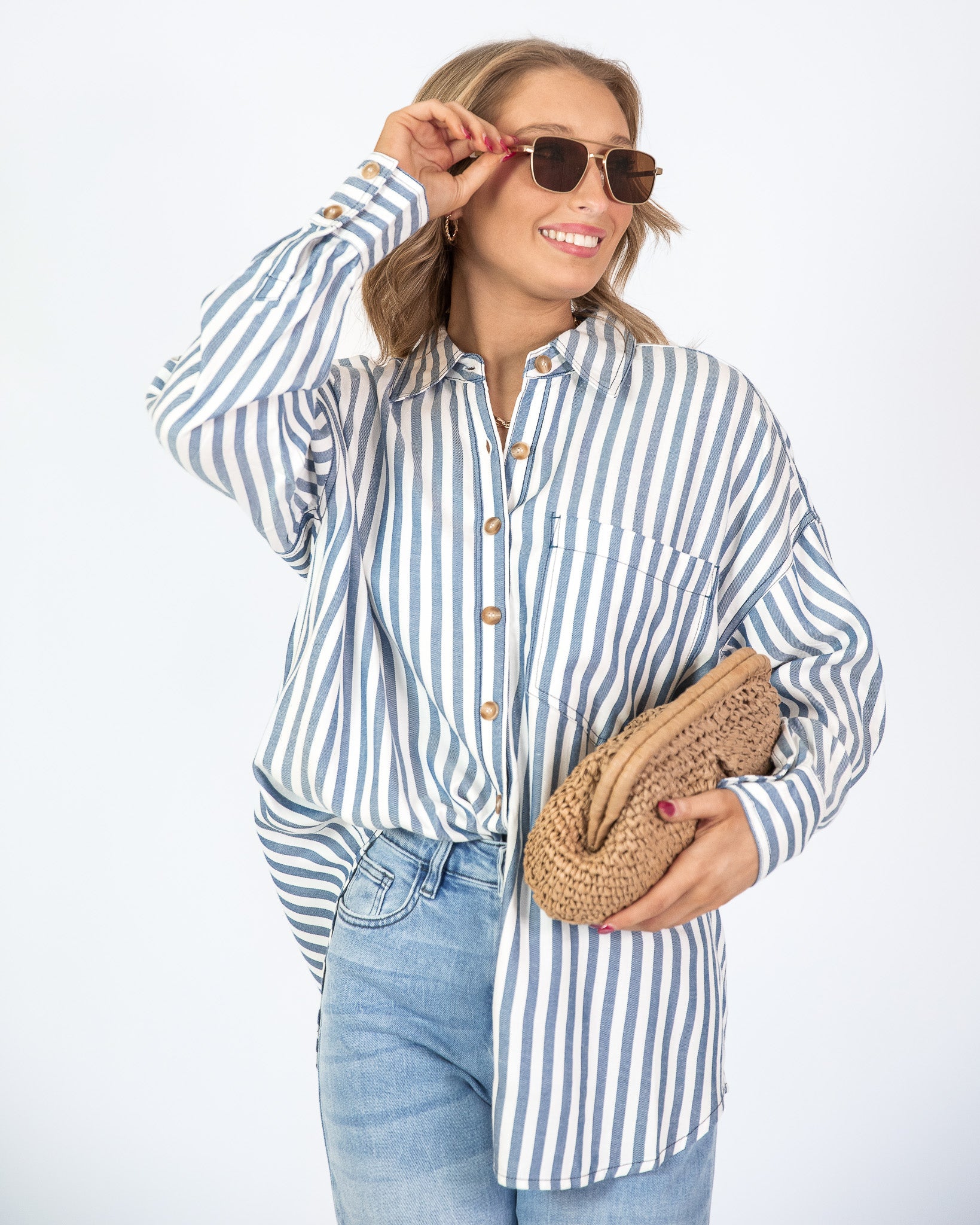Seaside Button-Up Top