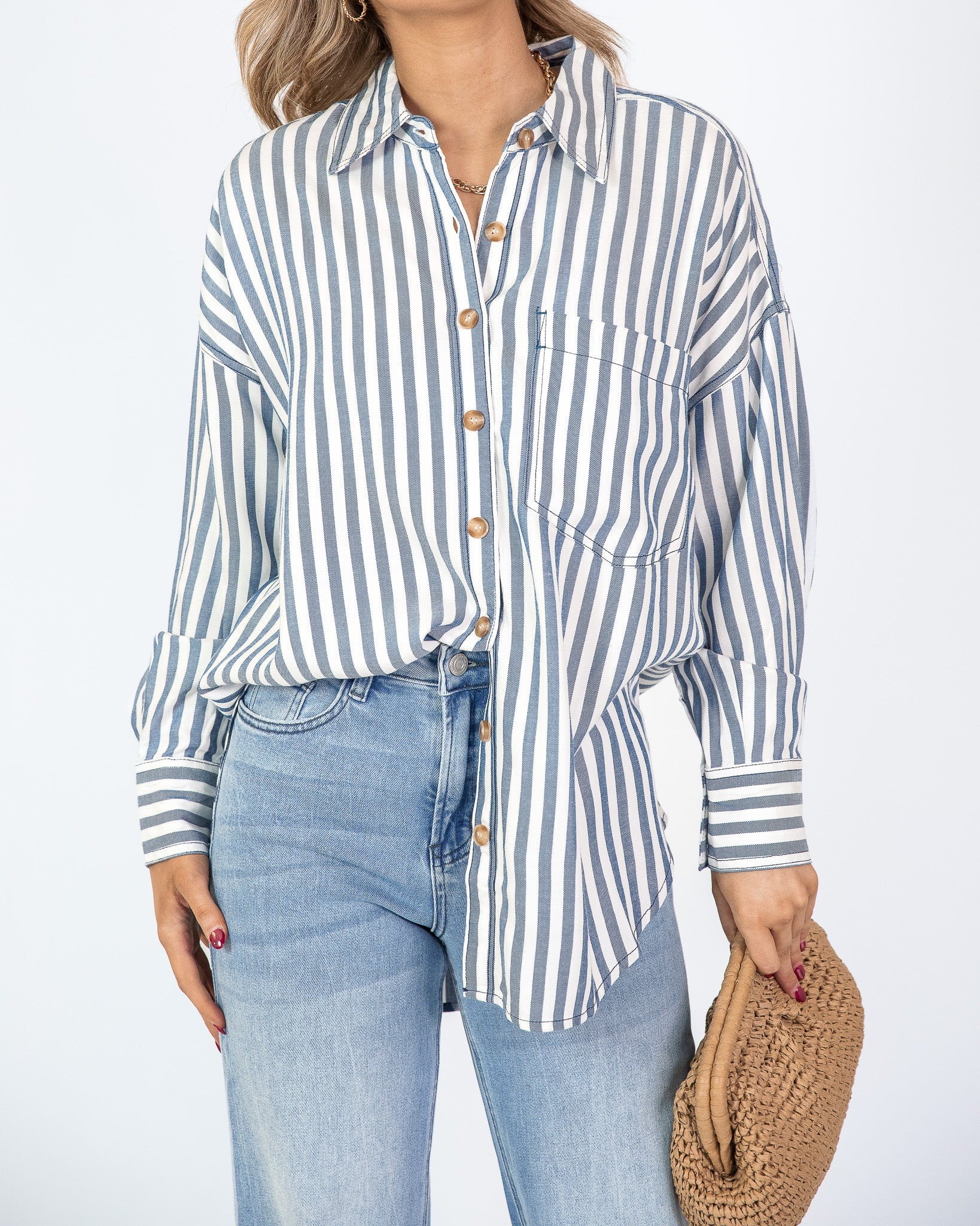 Seaside Button-Up Top