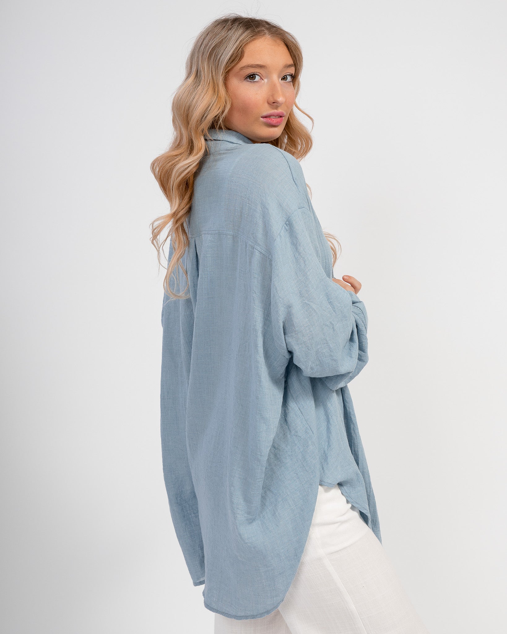 Self Love Button Up: Denim