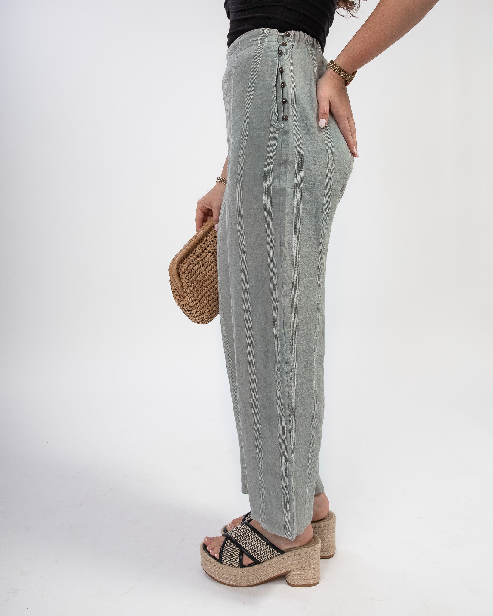 St. Tropez Pants: Sage