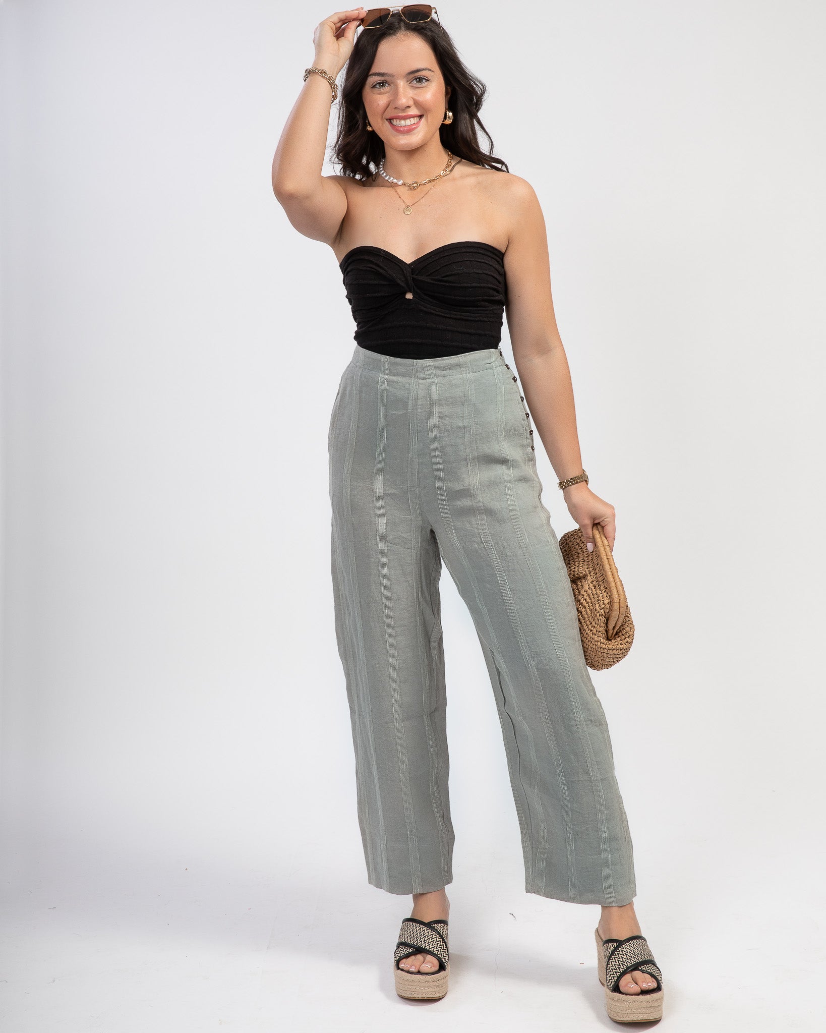 St. Tropez Pants: Sage