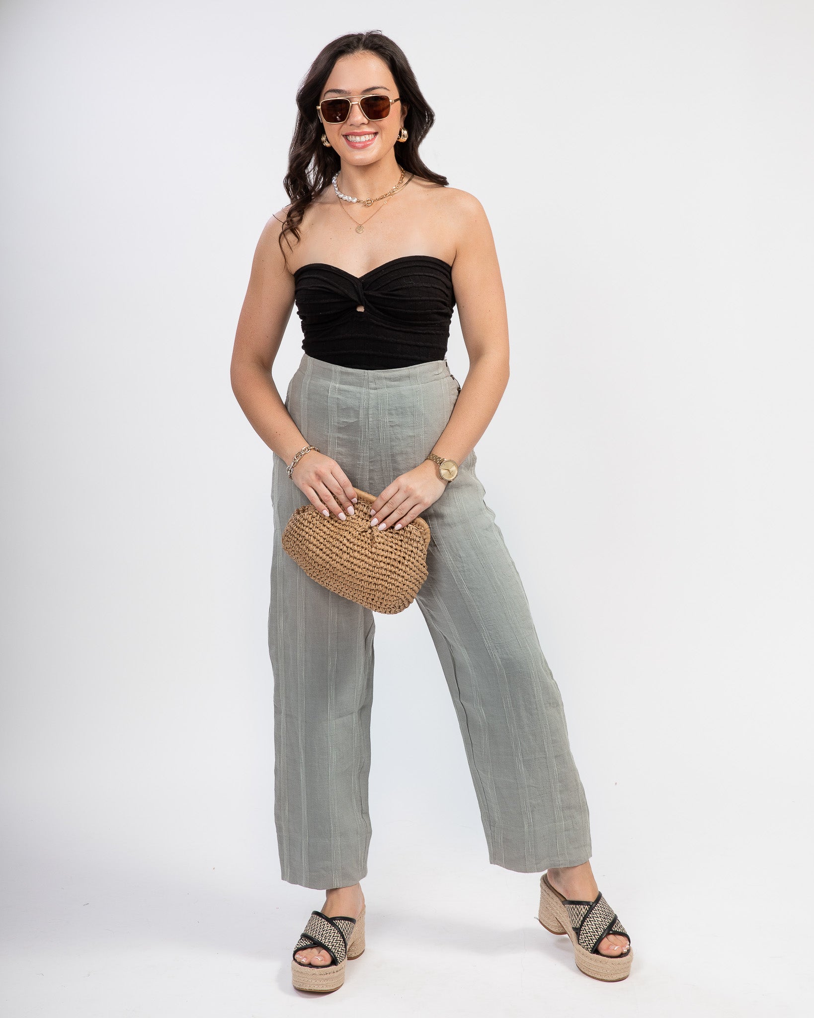 St. Tropez Pants: Sage