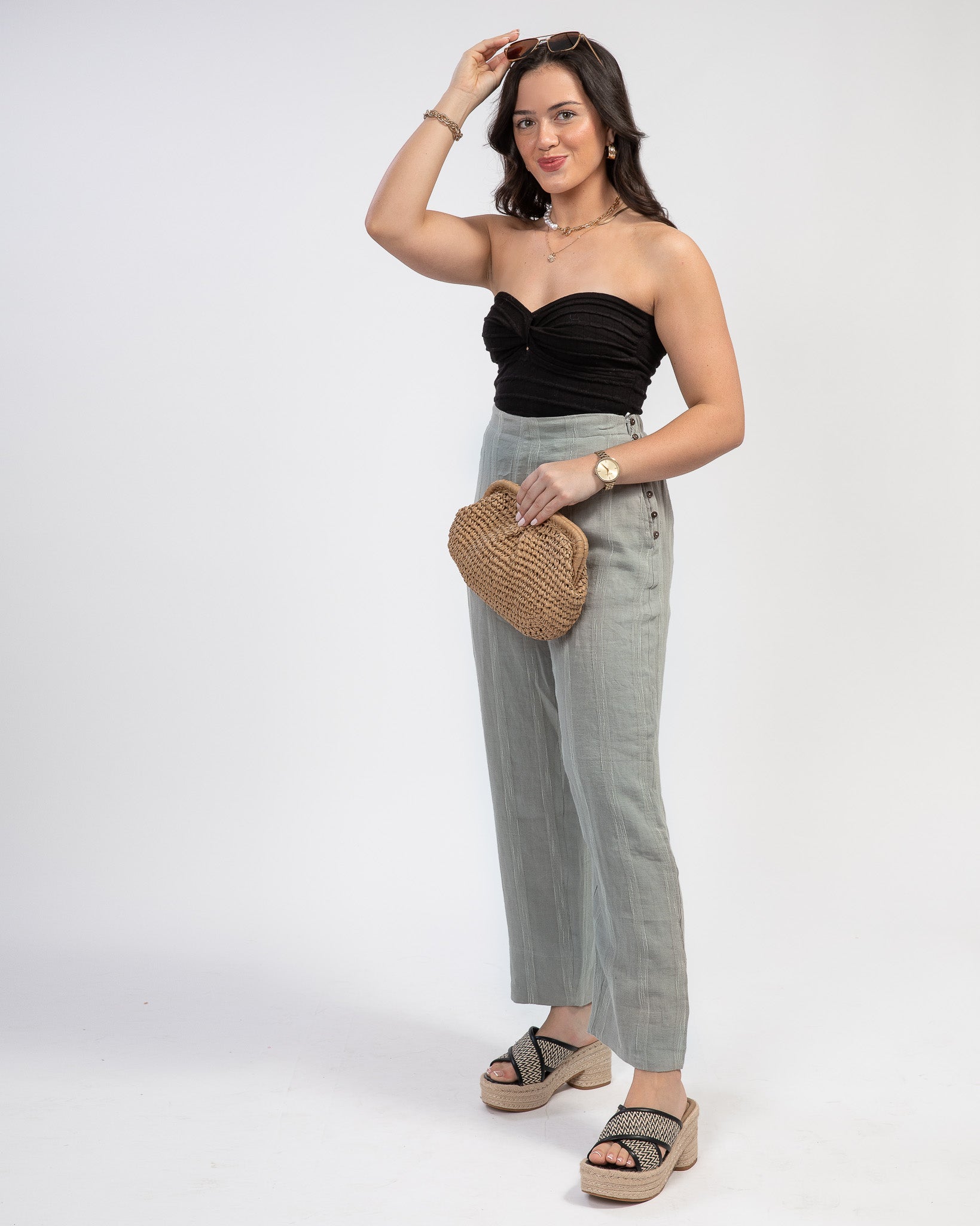 St. Tropez Pants: Sage