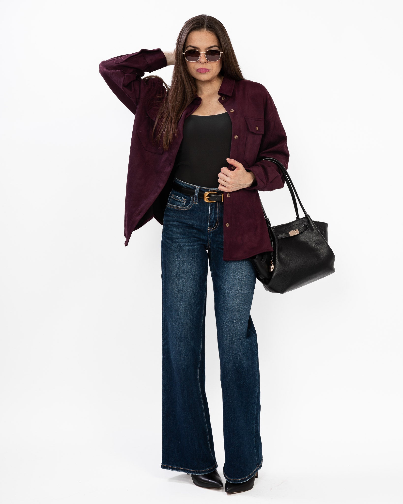 Surreal Suede Shirt Jacket