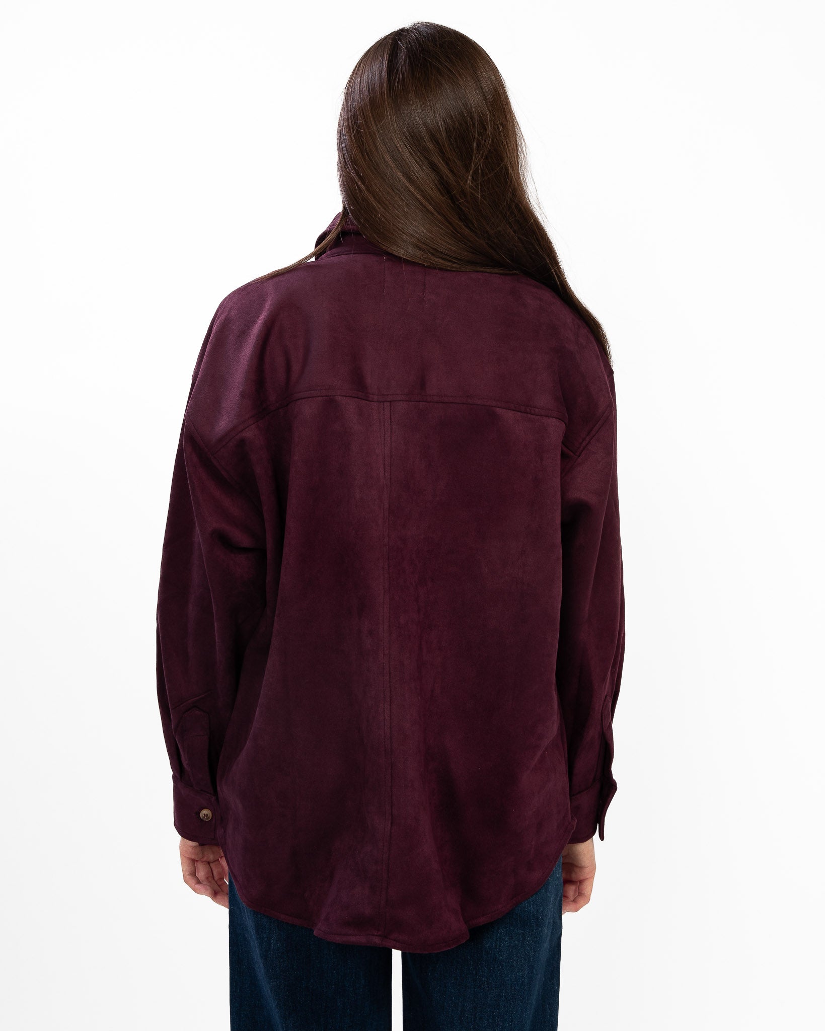 Surreal Suede Shirt Jacket