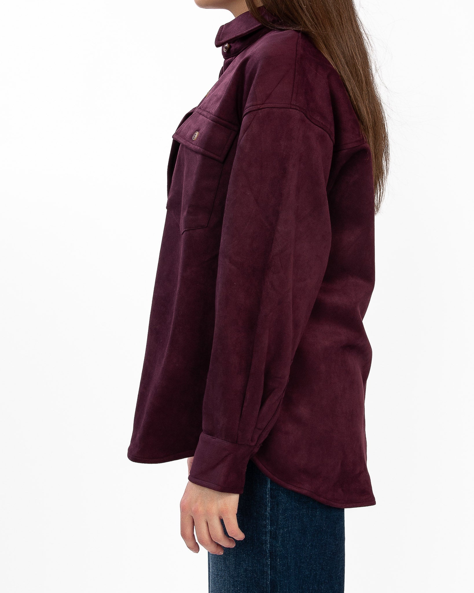 Surreal Suede Shirt Jacket