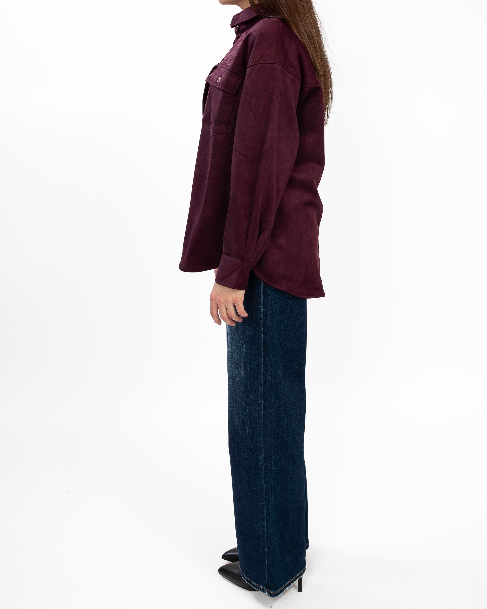 Surreal Suede Shirt Jacket