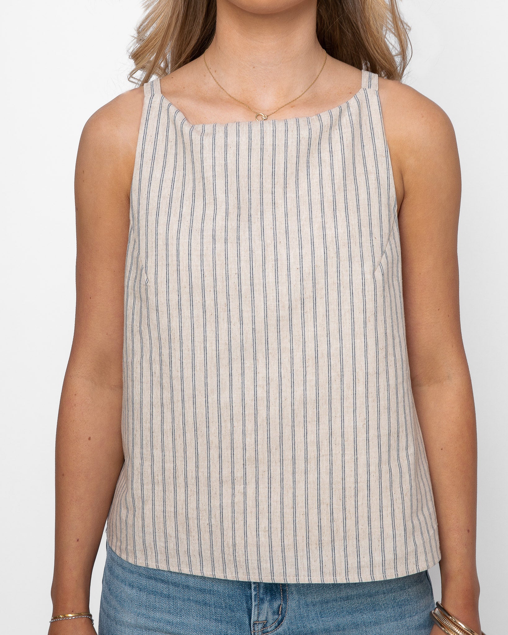 Unbothered Linen Tank