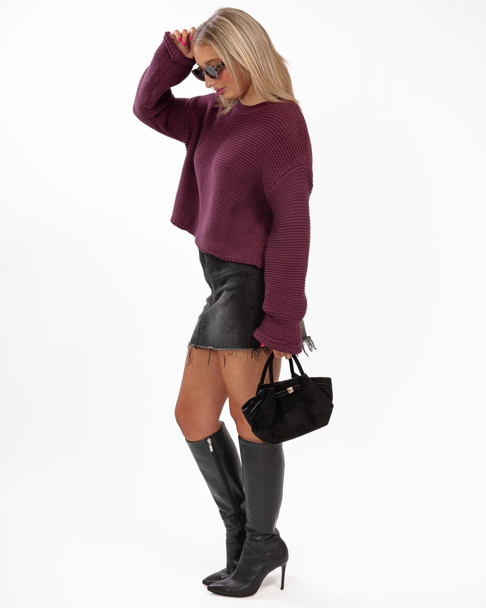Wine Down Pullover Sweater
