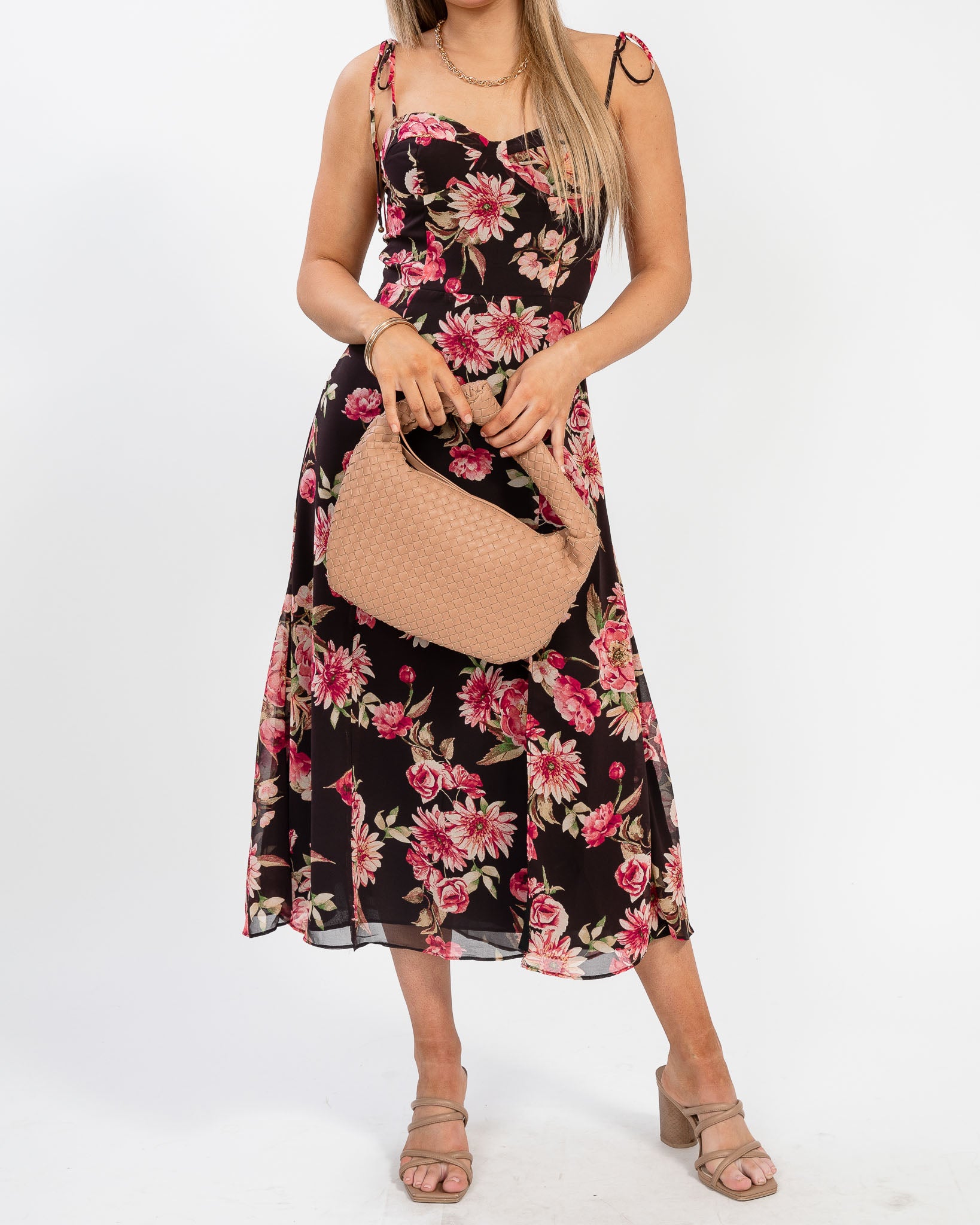 Wine & Dine Midi Dress Medium Wine & Dine Midi Dress Medium