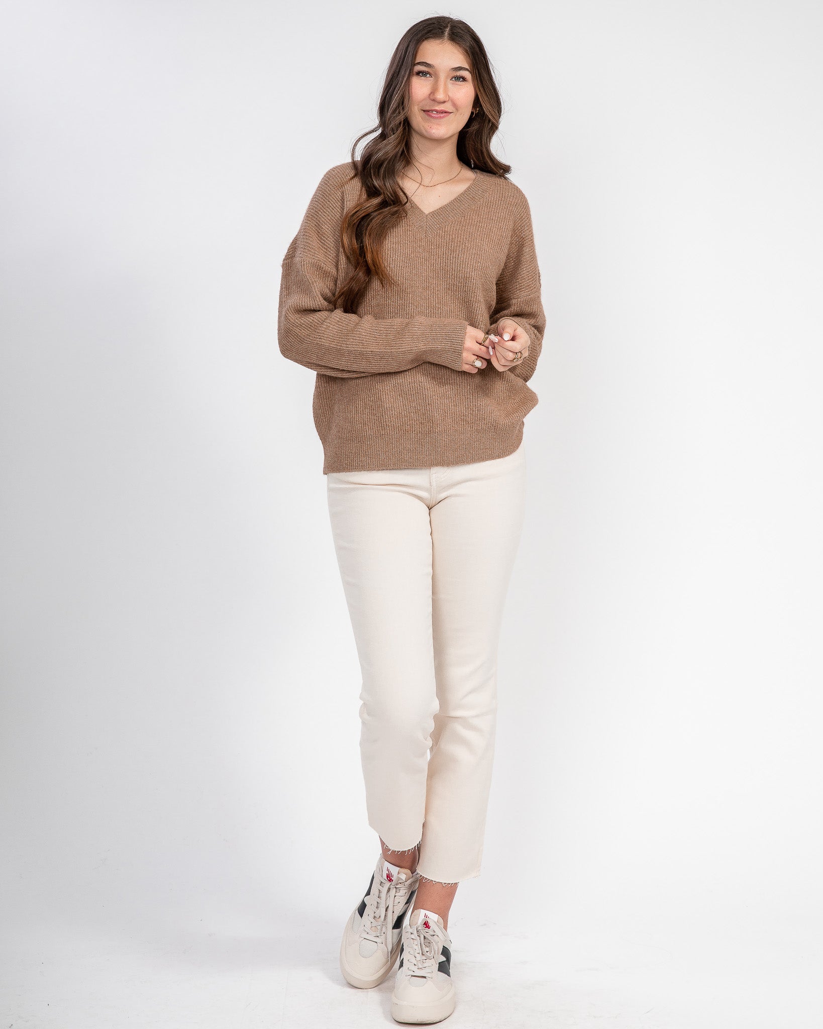 Act Natural Pullover Sweater: Camel