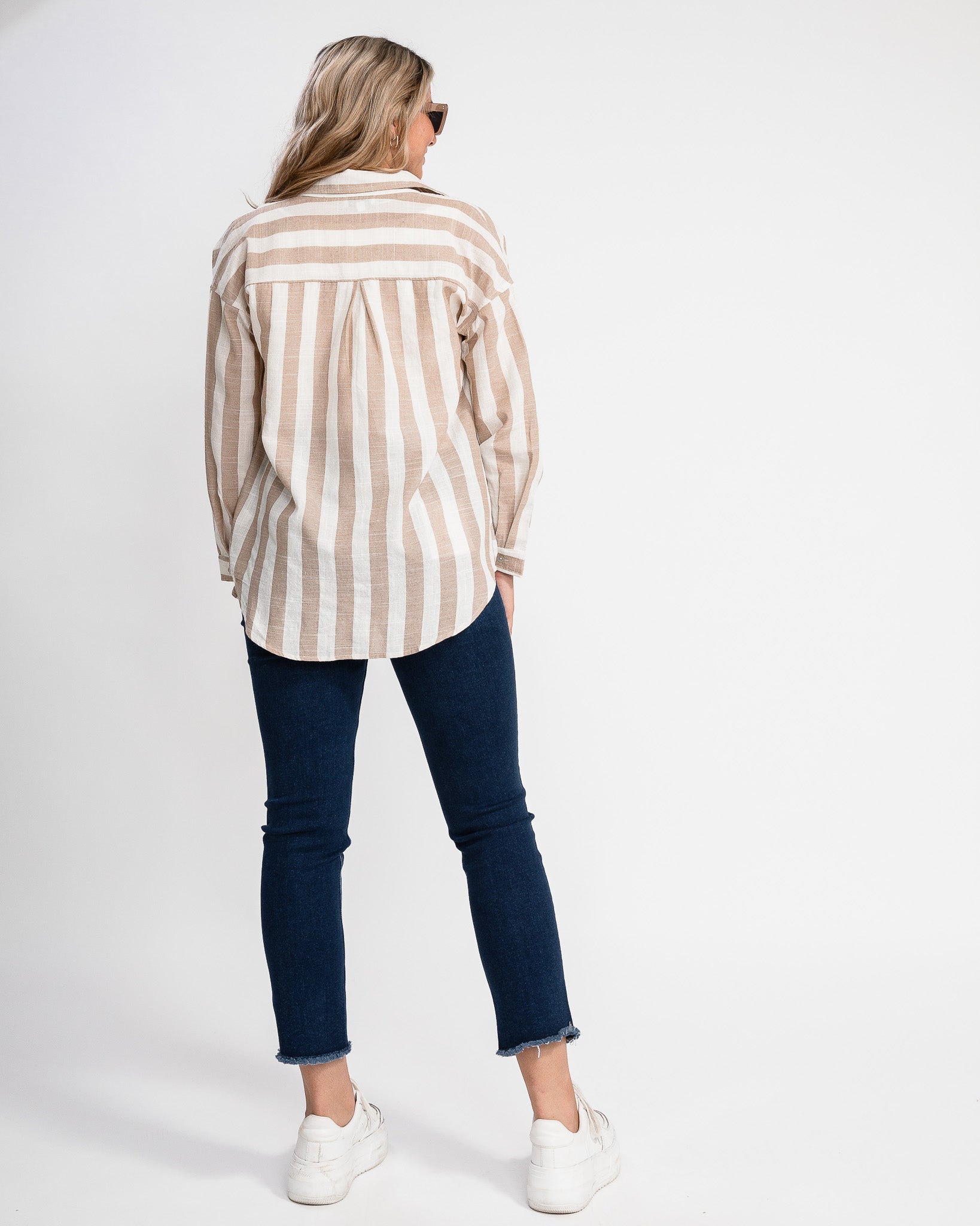 Coastal Chic Button Up Top