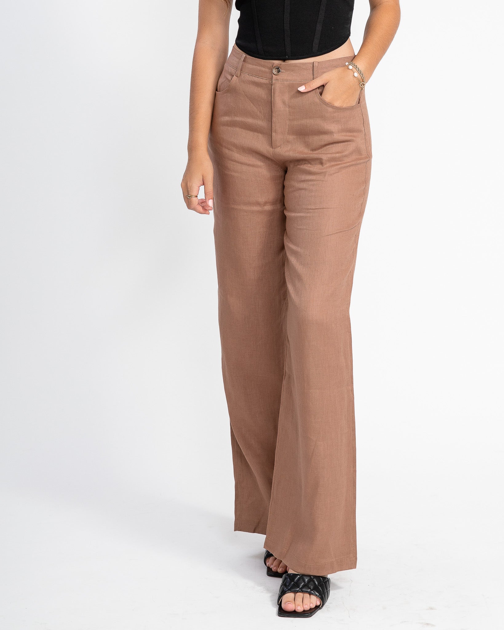 Coffee Break Linen Pants