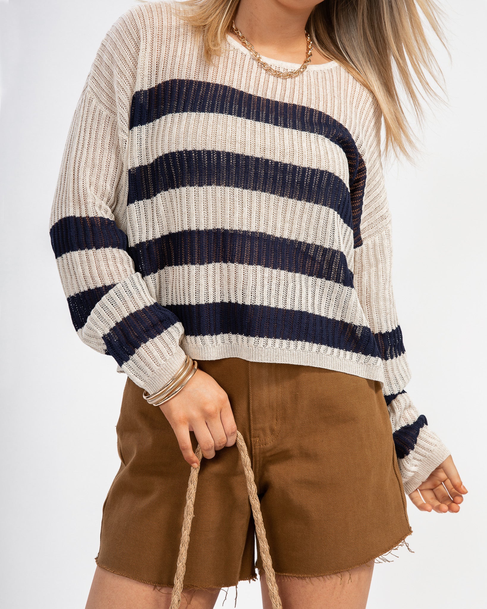 Come Sail Away Pullover Sweater