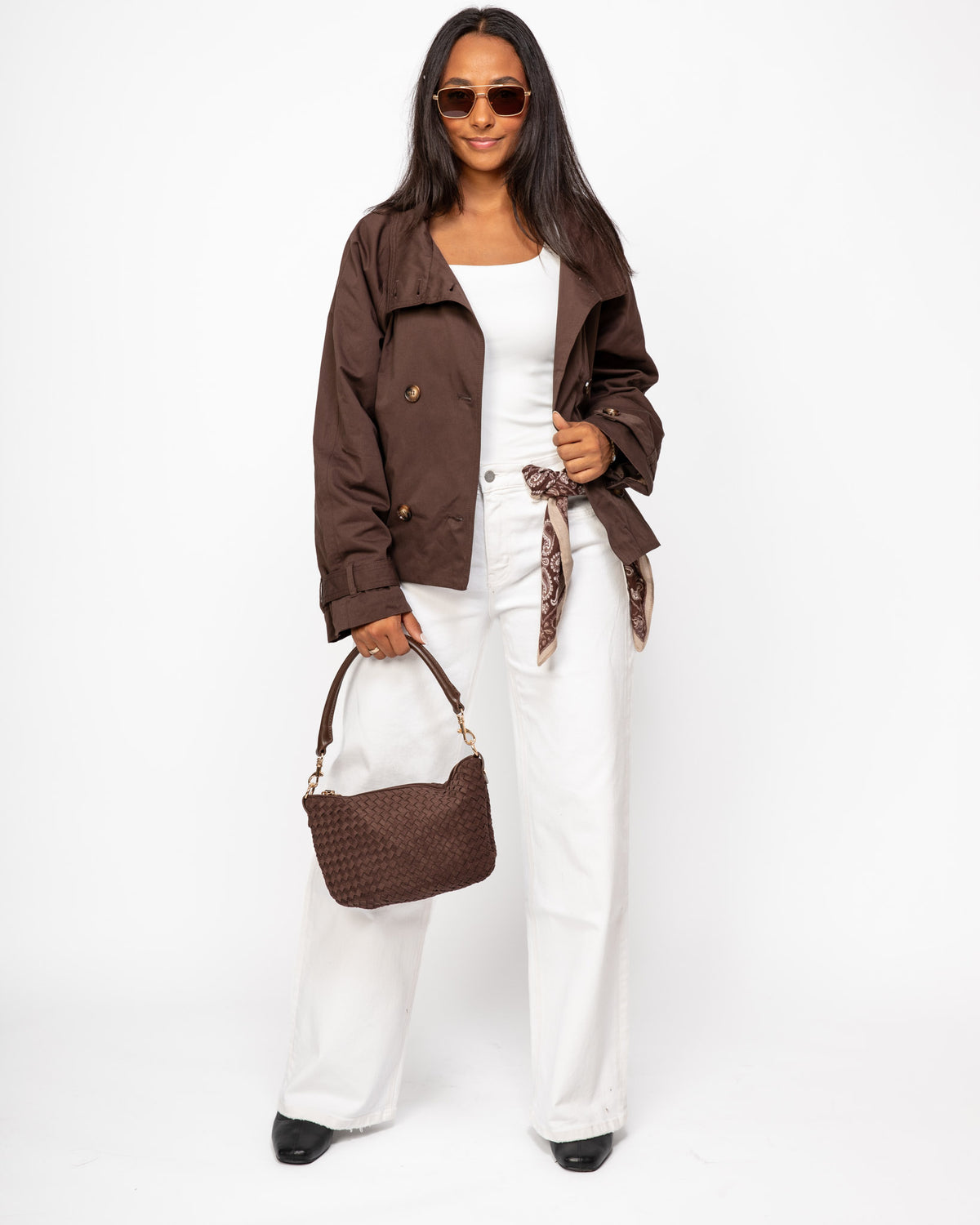 Cover Story Cropped Trenchcoat