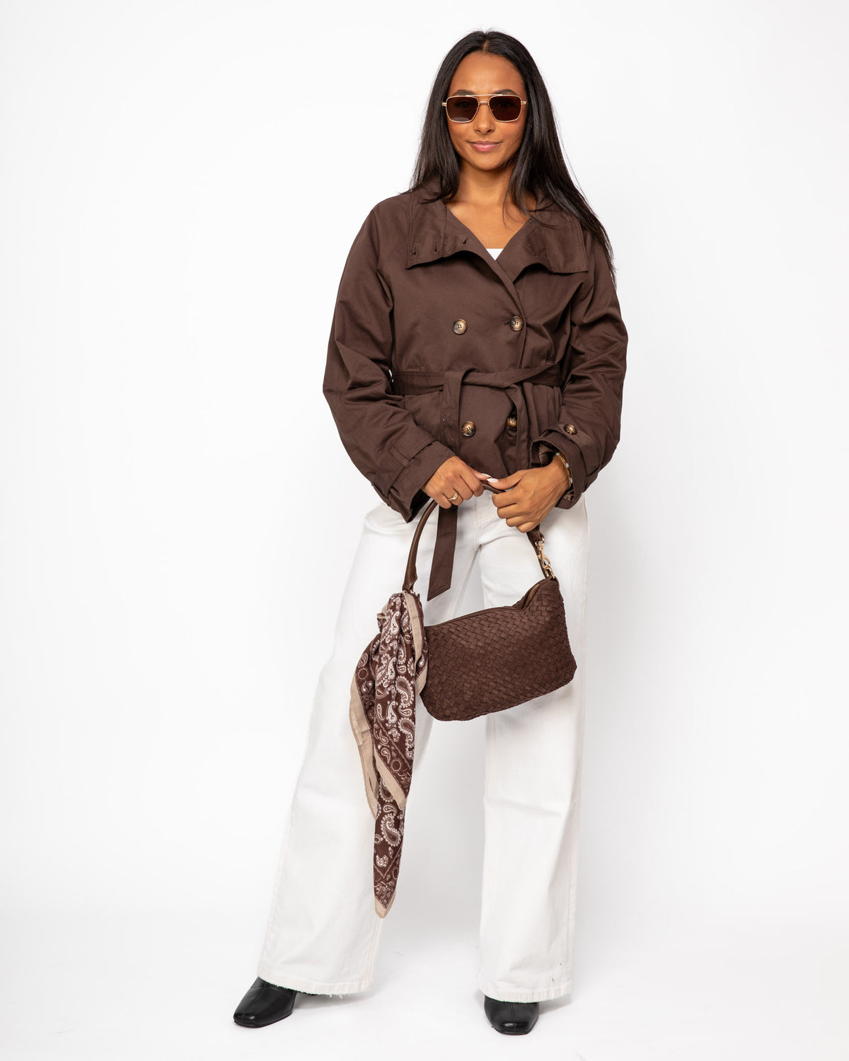 Cover Story Cropped Trenchcoat