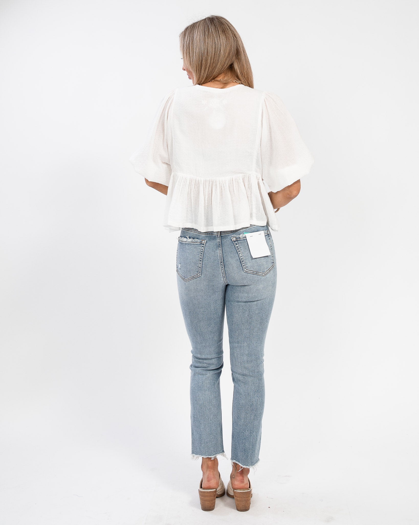 Straight to the Point Denim: Light Wash