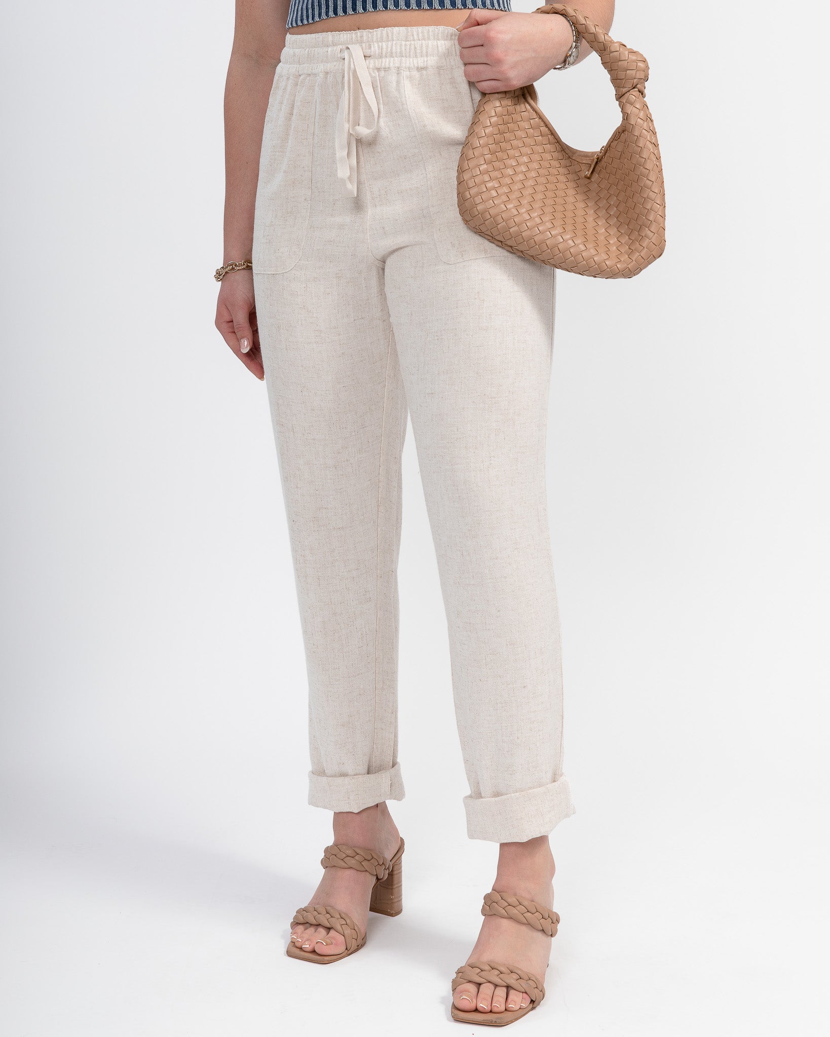 Easy Breezy Linen Pants: Natural