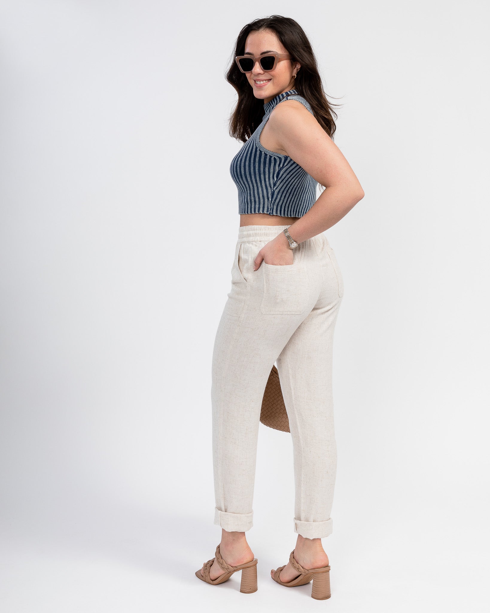 Easy Breezy Linen Pants: Natural