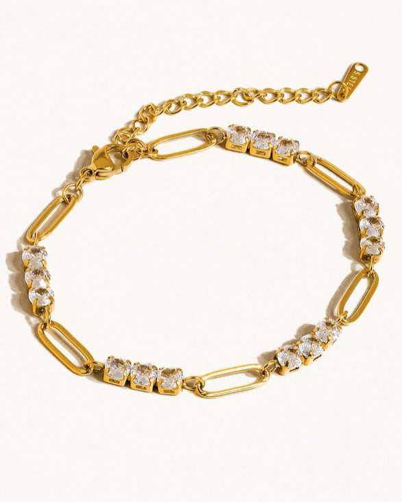 Gilded Chain Link Bracelet