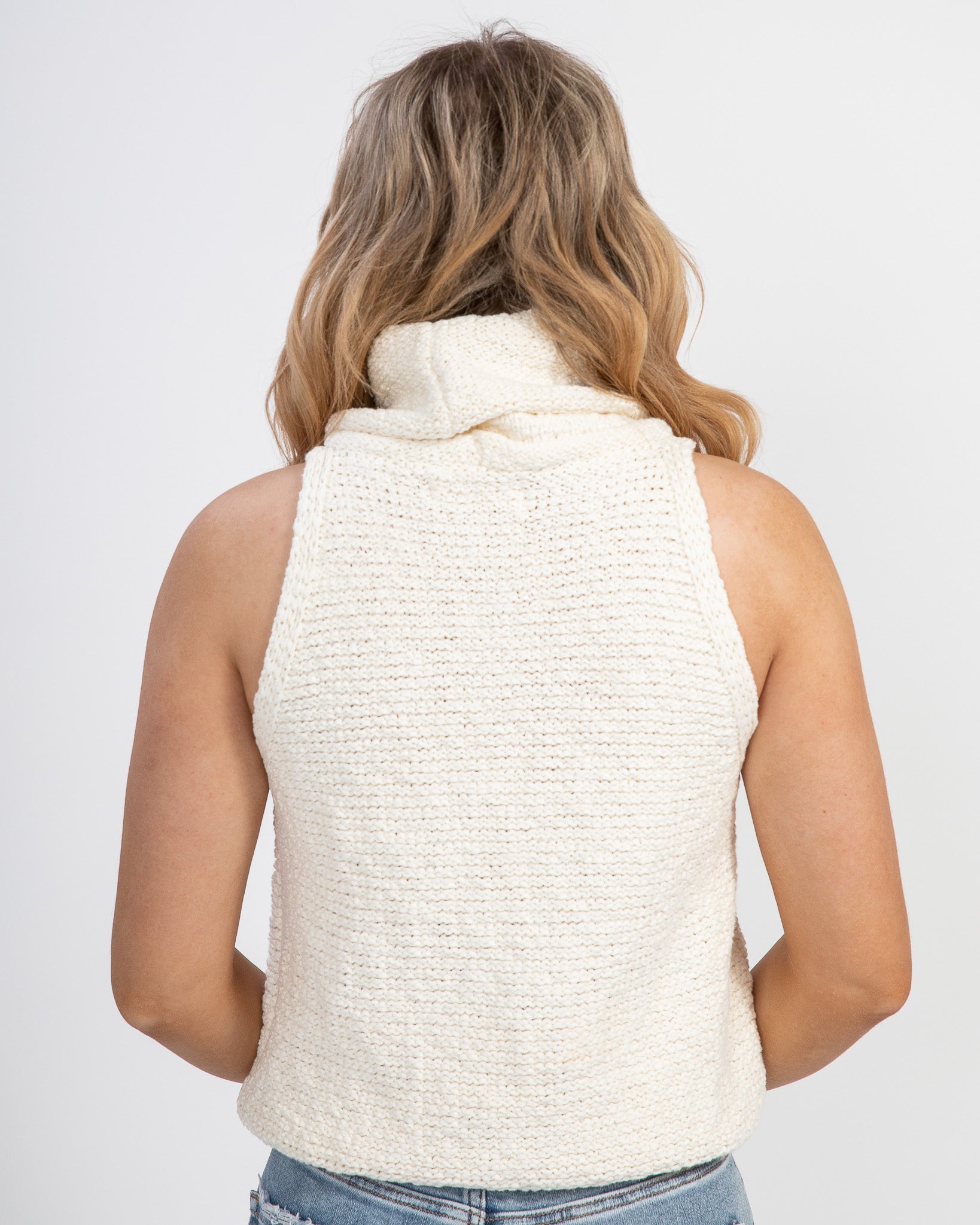 High Spirits Sweater Vest: Ivory