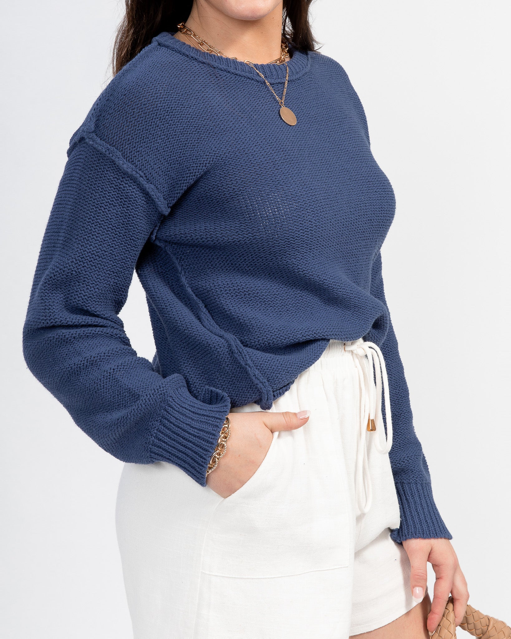 Inside Out Sweater: Royal