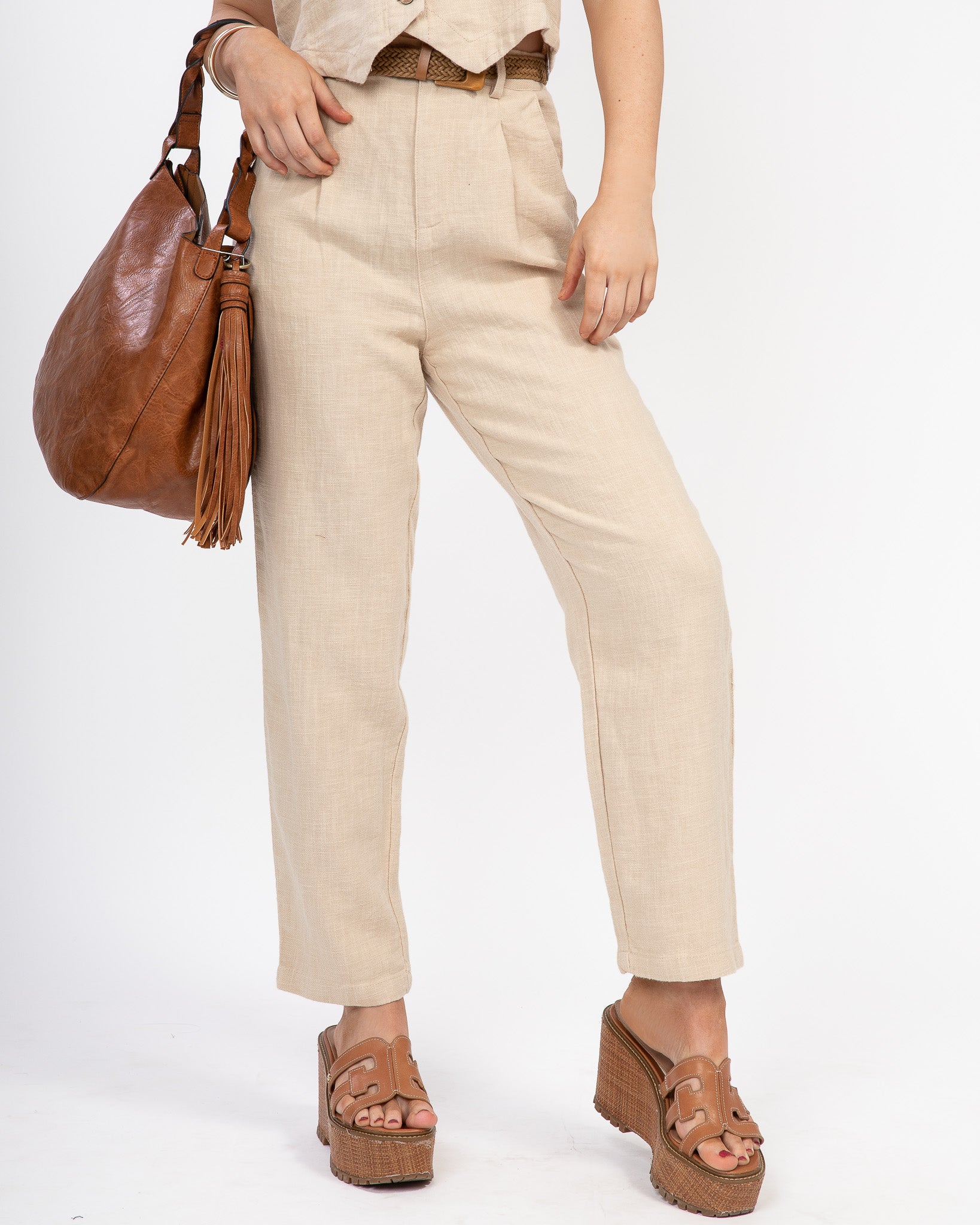 Island Breeze Pants: Natural