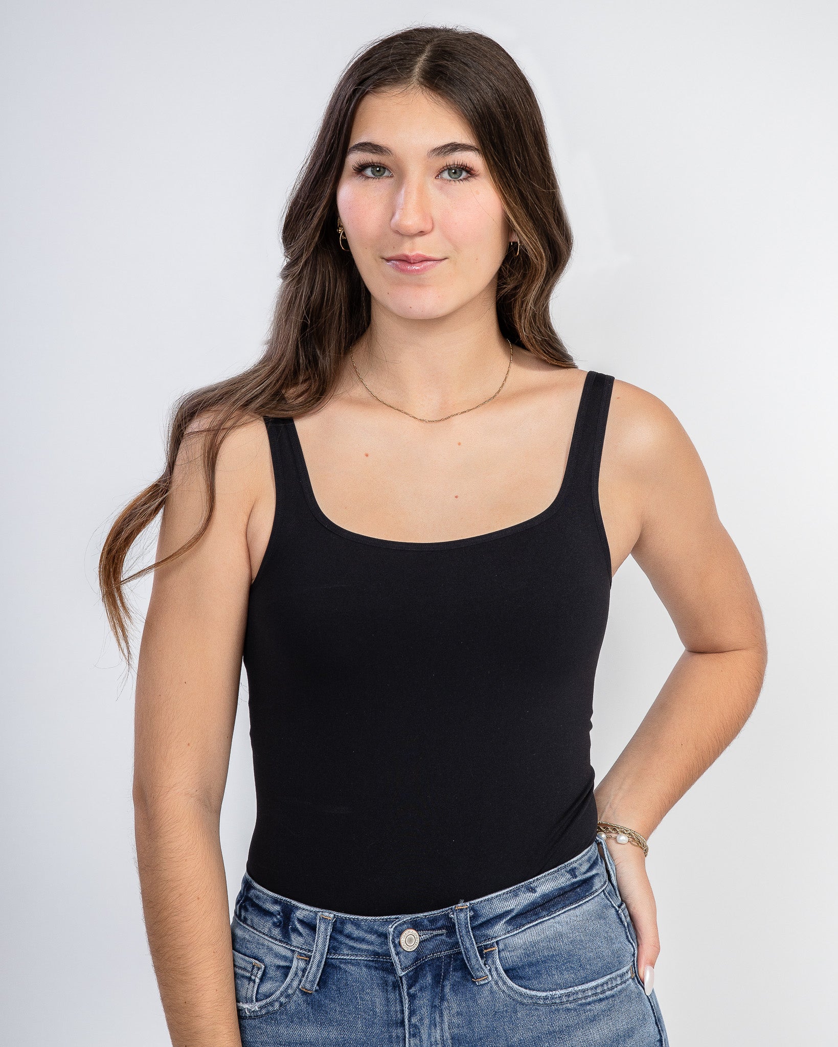 Keep it Simple Bodysuit: Black