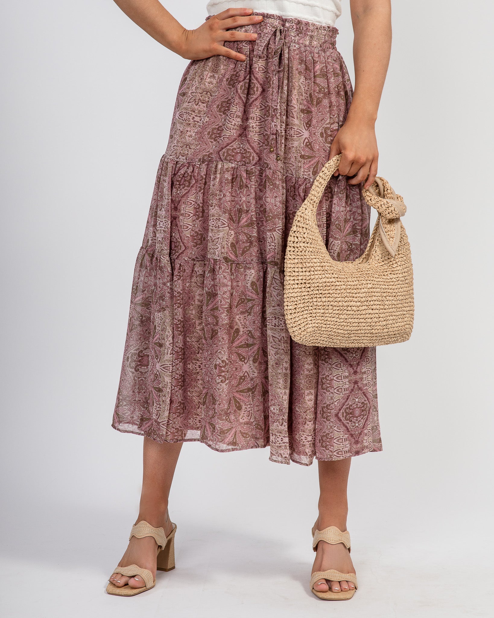 Lavender Haze Midi Skirt