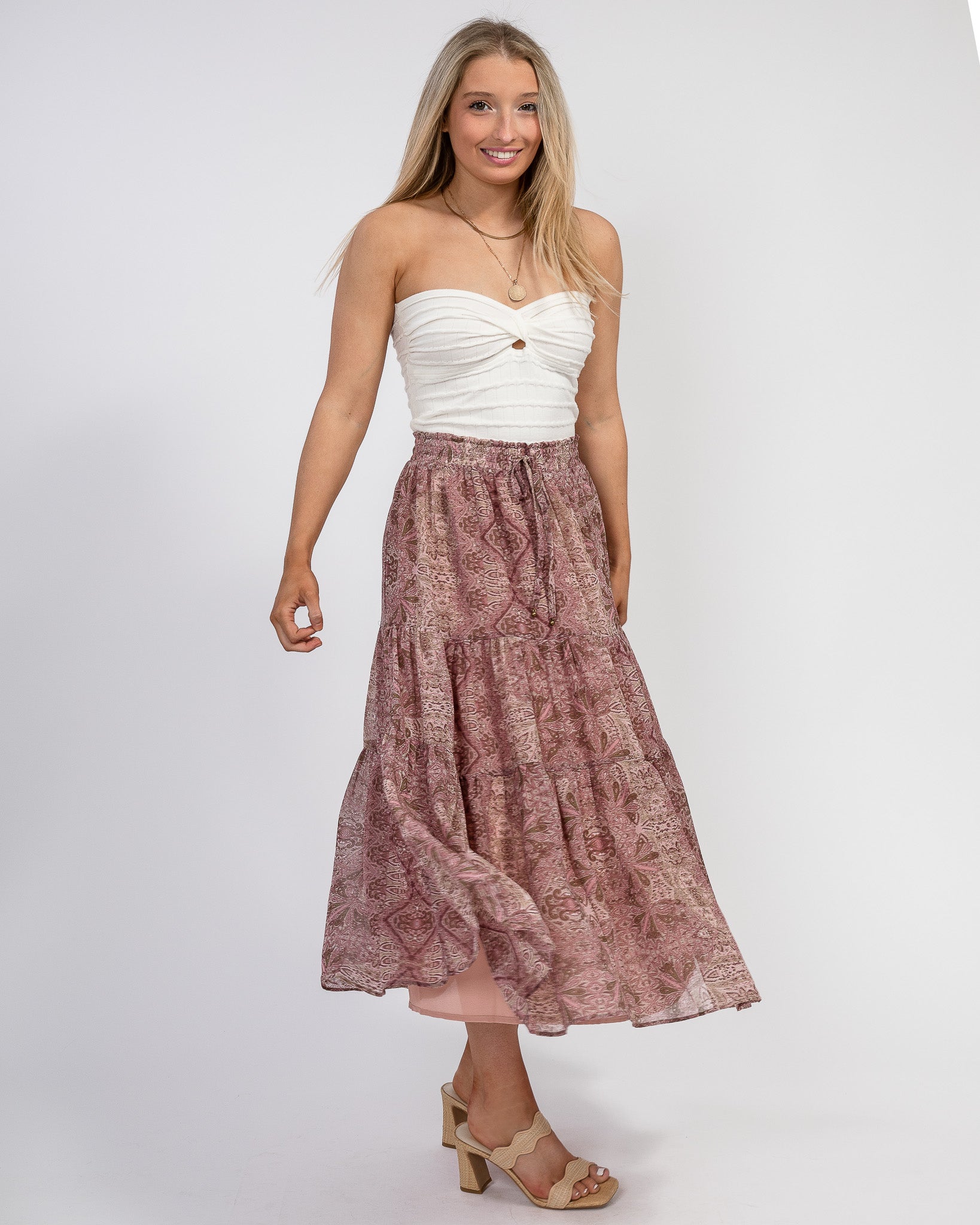 Lavender Haze Midi Skirt