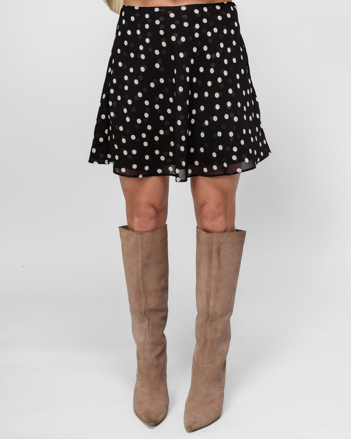 In Contrast Mini Skirt