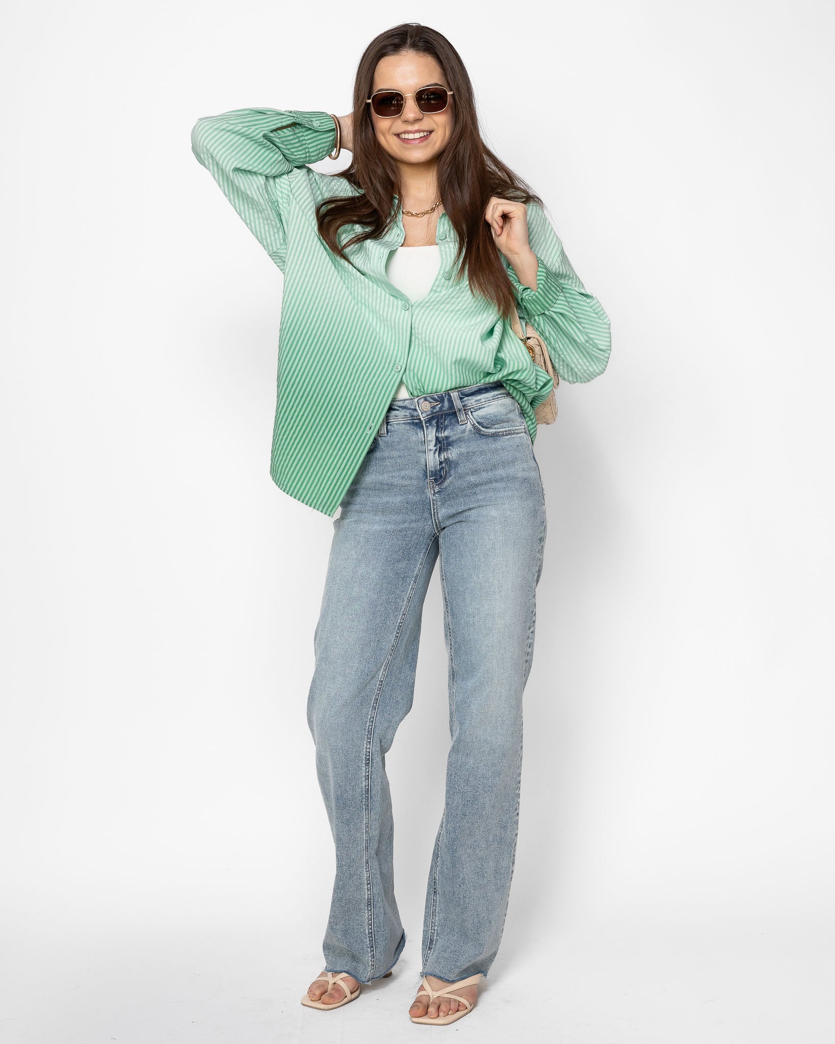 Mint to Be Button-Up