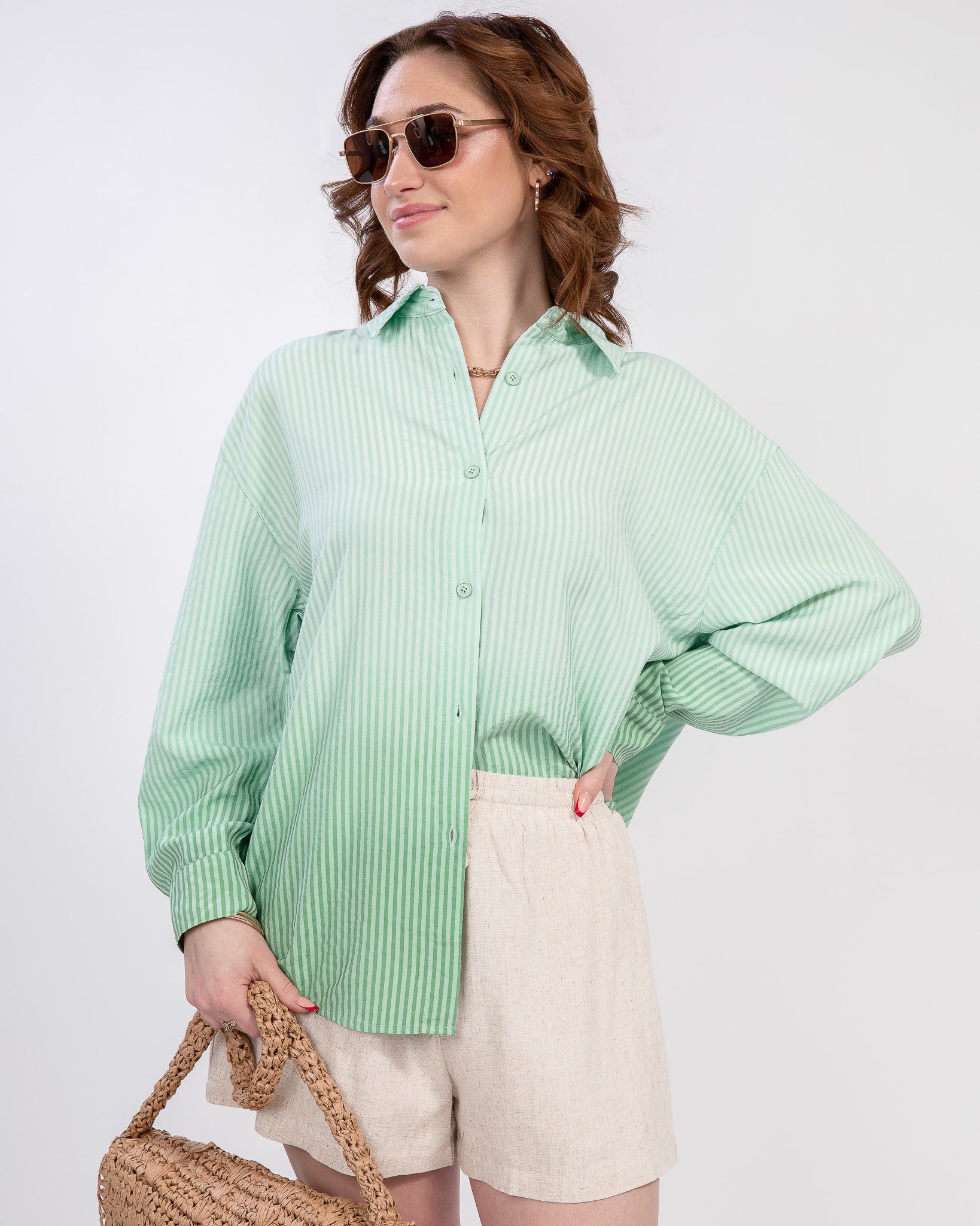 Mint to Be Button-Up