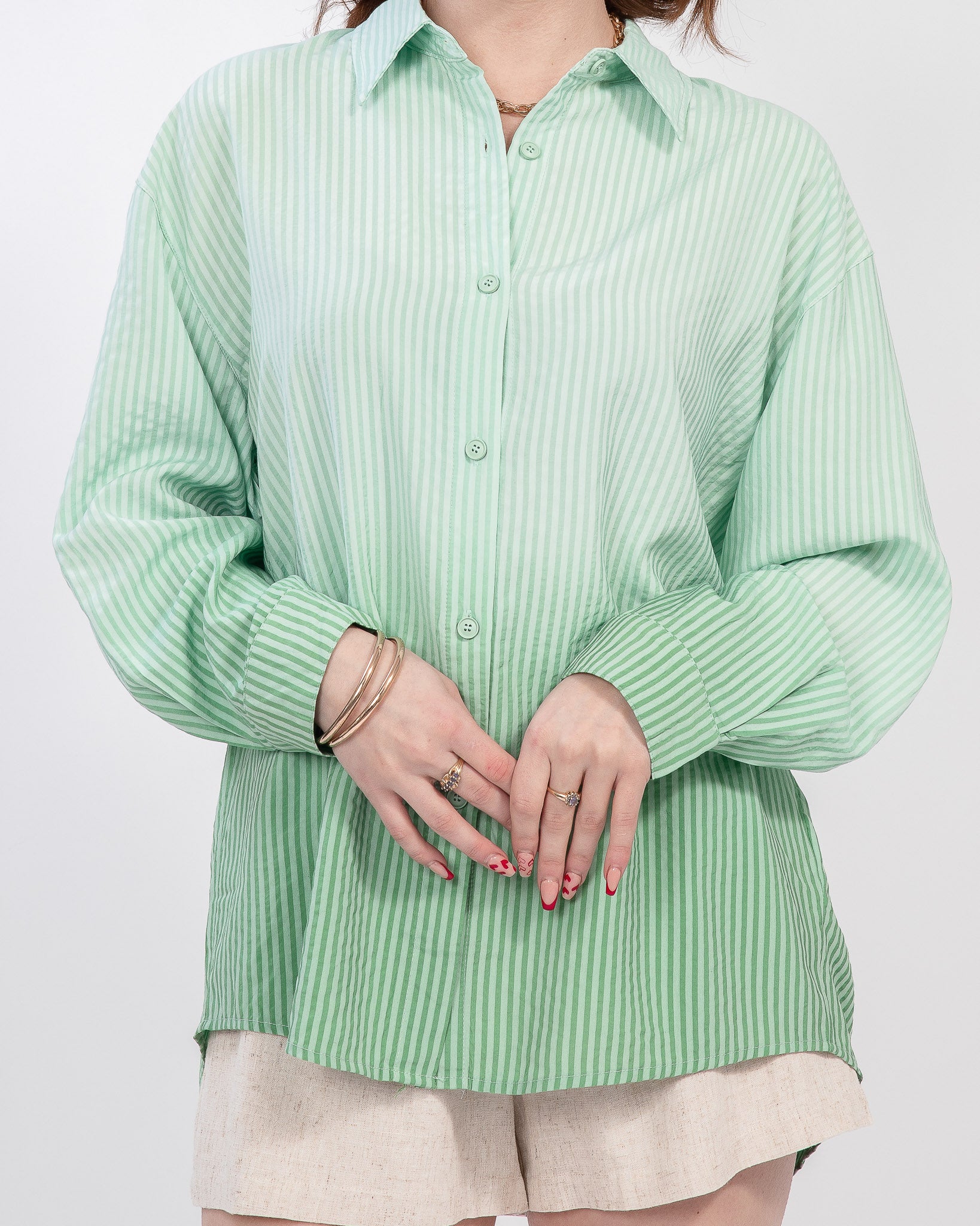 Mint to Be Button-Up