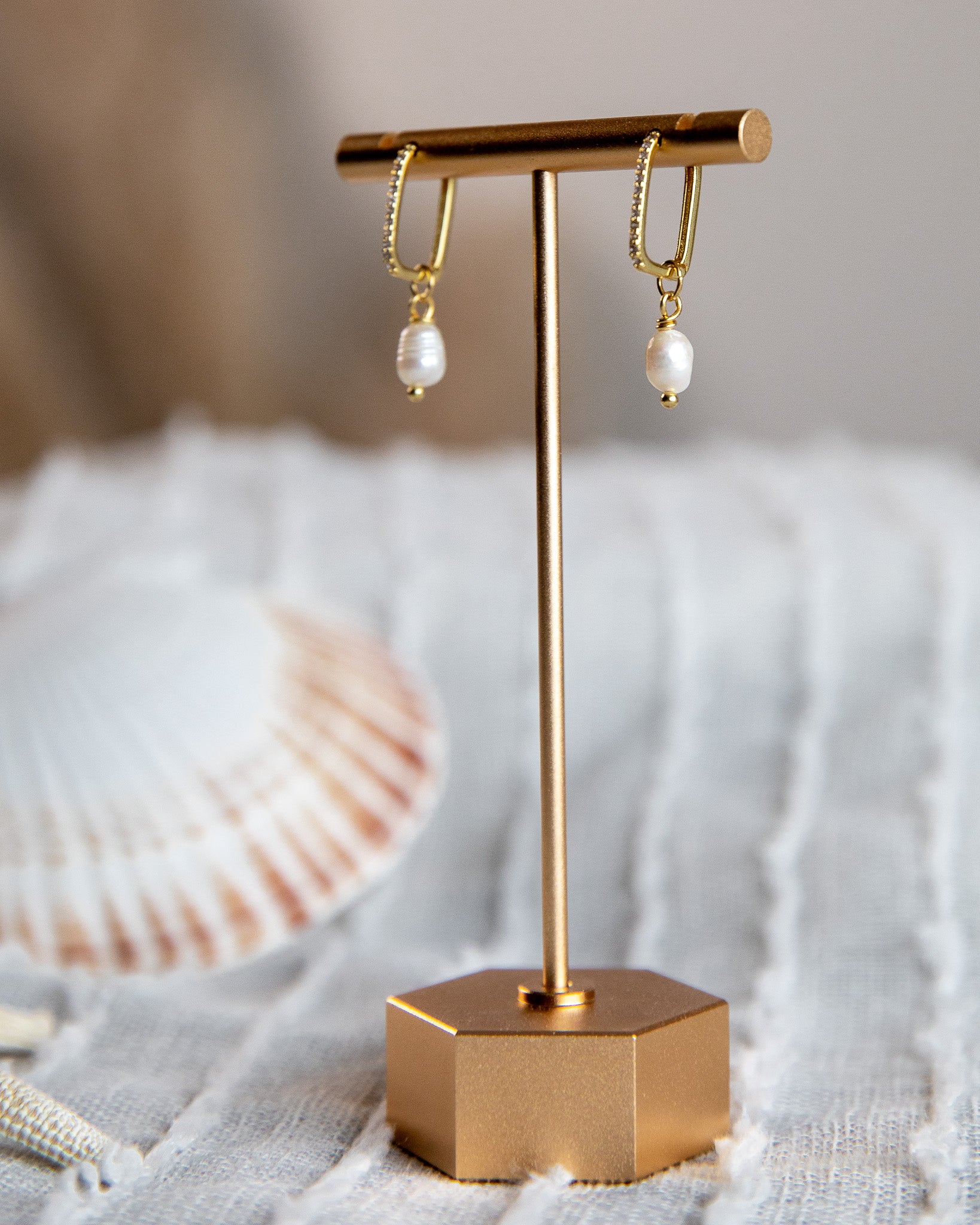 Pretty as a Pearl Hoops