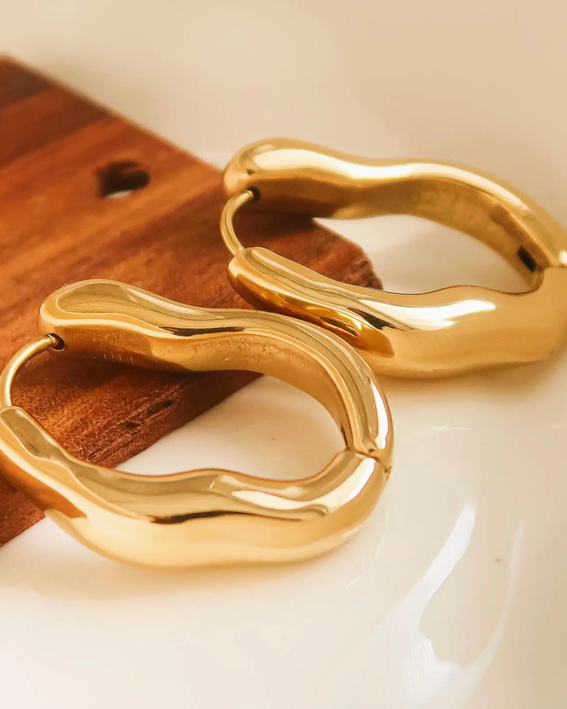 Sculpted Silhouette Hoops