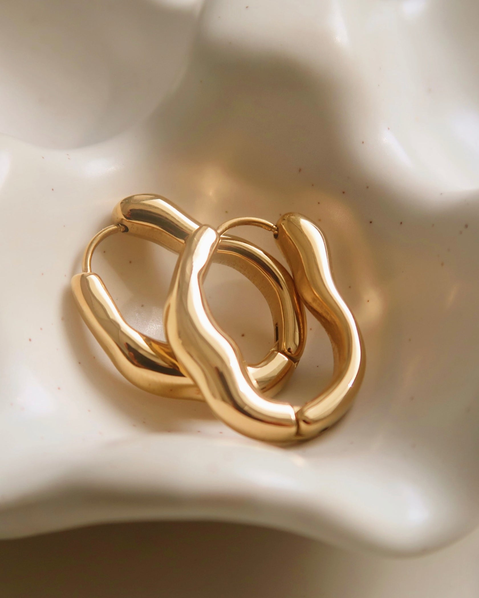 Sculpted Silhouette Hoops