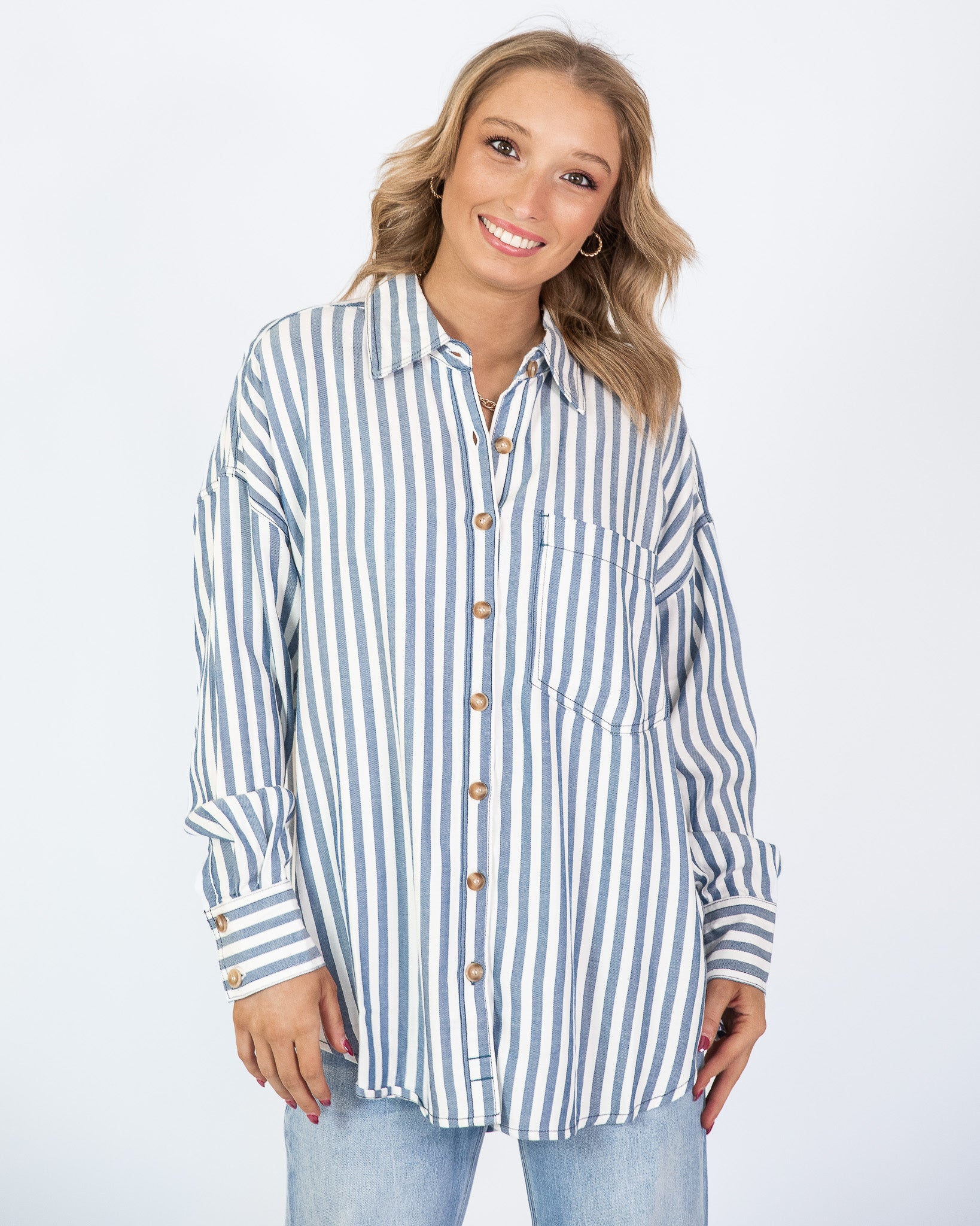 Seaside Button-Up Top