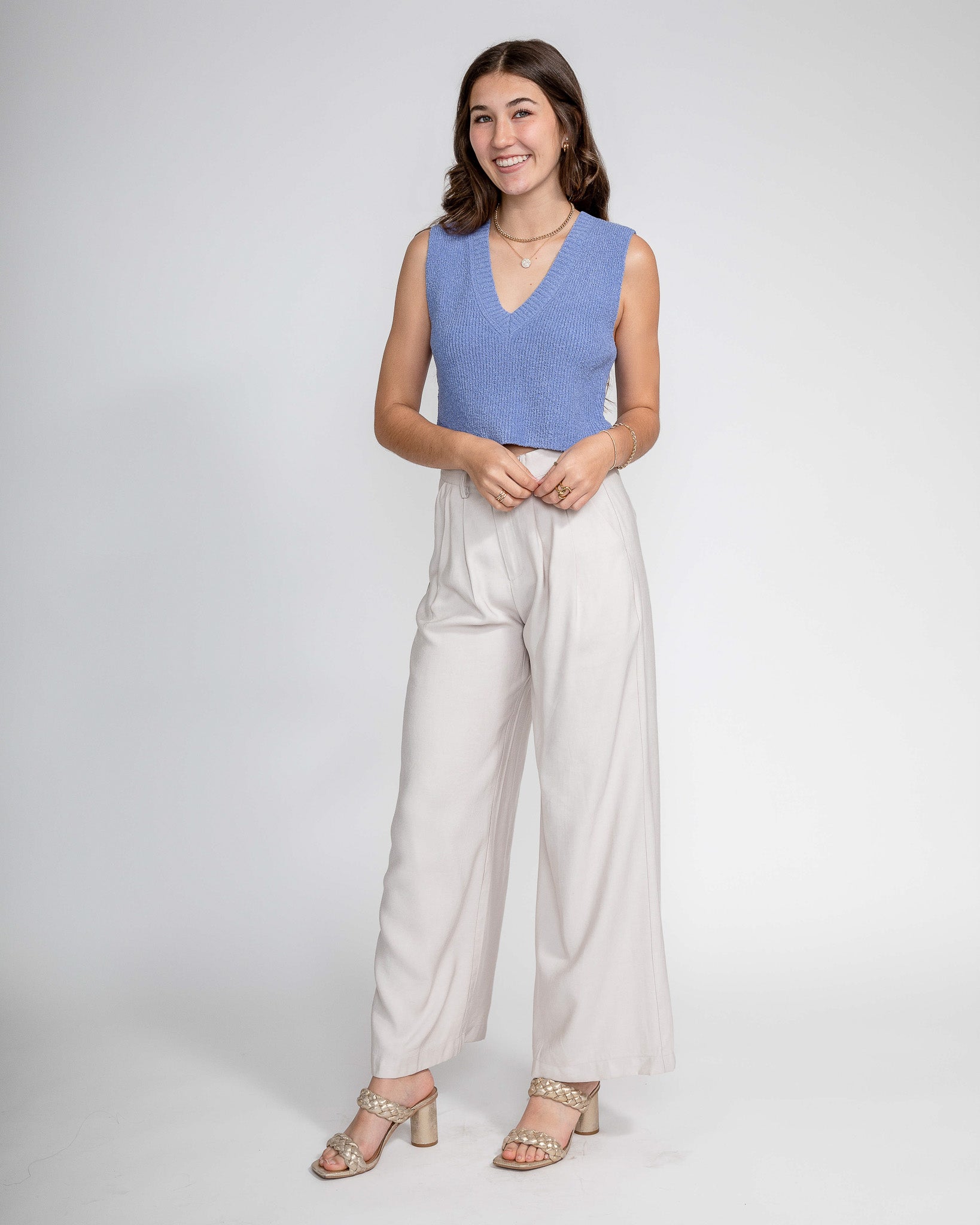 Spotlight Trouser Pants: Cream